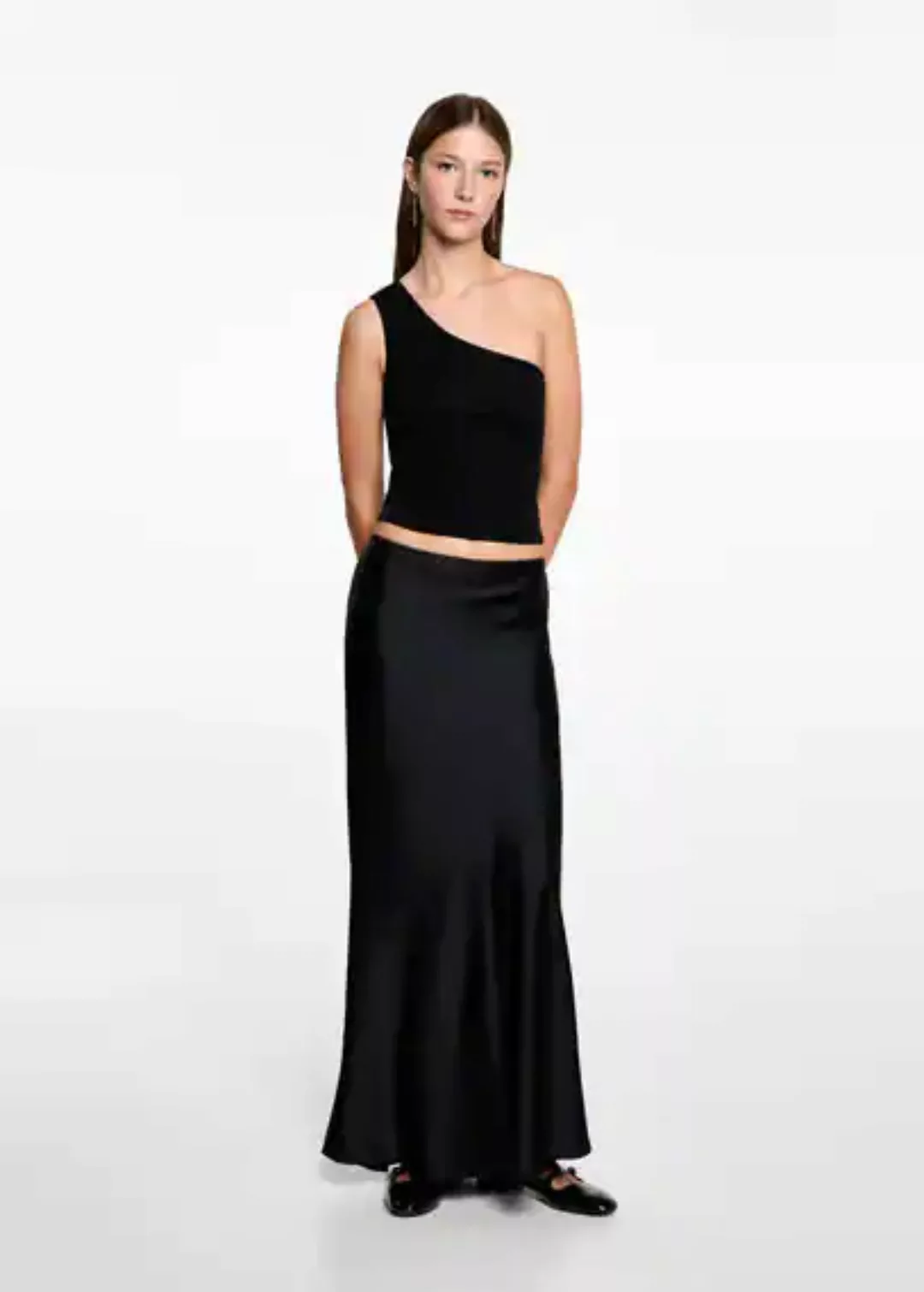 Asymmetrisches Lurex-Top günstig online kaufen