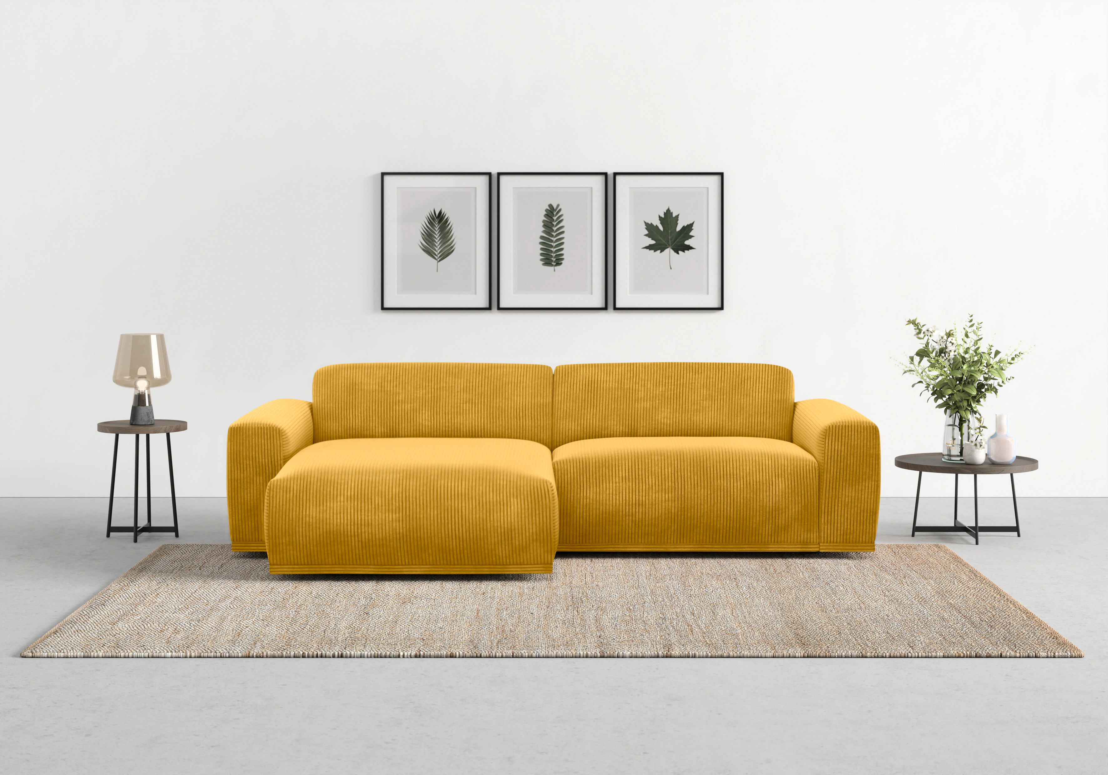 TRENDMANUFAKTUR Ecksofa "Braga, mit hochwertigem Kaltschaum, L-Form, in Cor günstig online kaufen