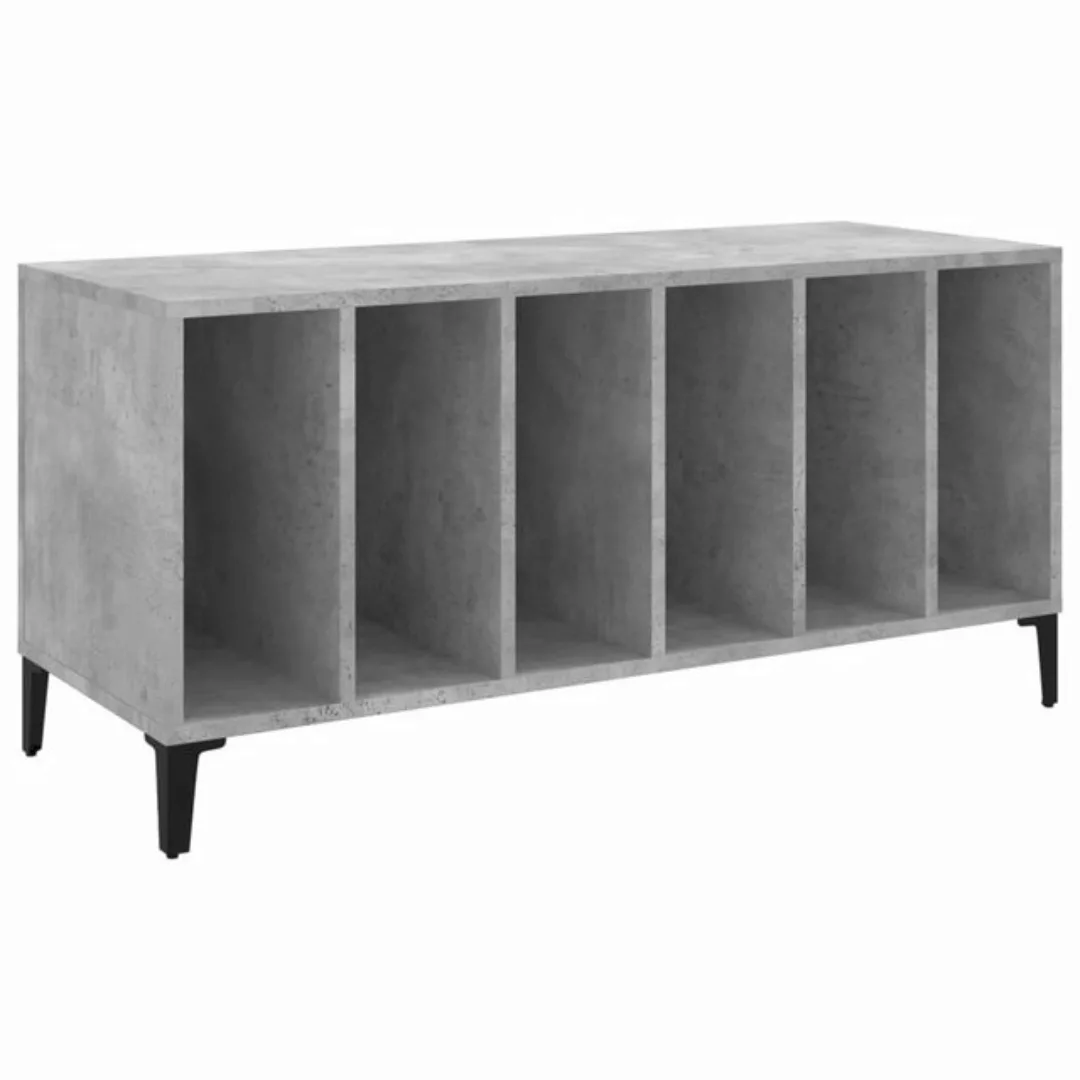 vidaXL Beistellschrank Plattenschrank Betongrau 100x38x48 cm Holzwerkstoff günstig online kaufen