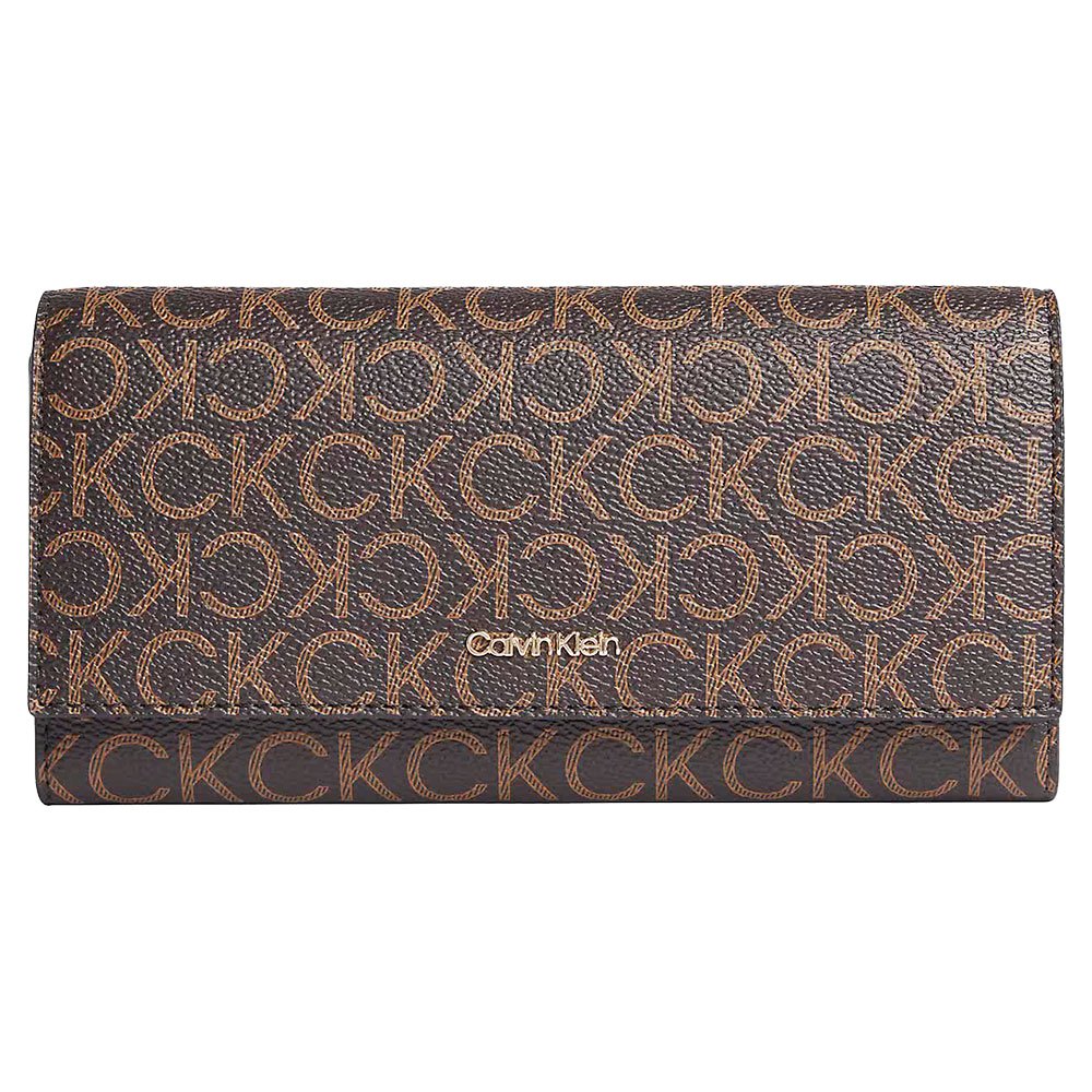 Calvin Klein Must Trifold Lg Mono Brieftasche One Size Brown Mono günstig online kaufen