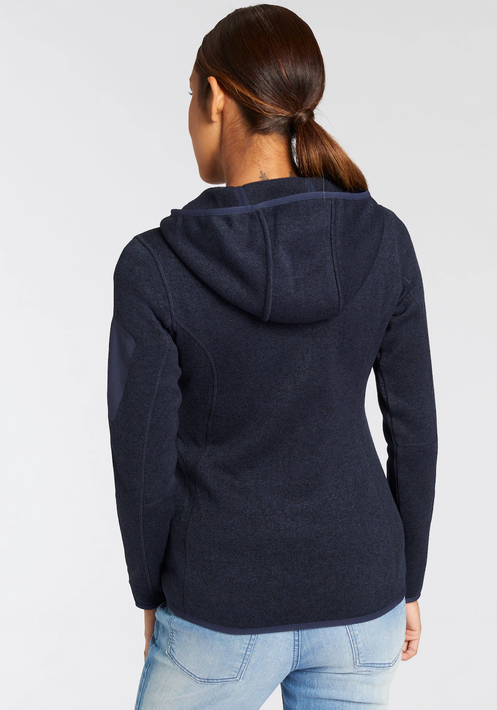 CMP Strickfleecejacke "KNITTED MELANGE HOODY WOMAN HOODY", (1 St.), mit Kap günstig online kaufen