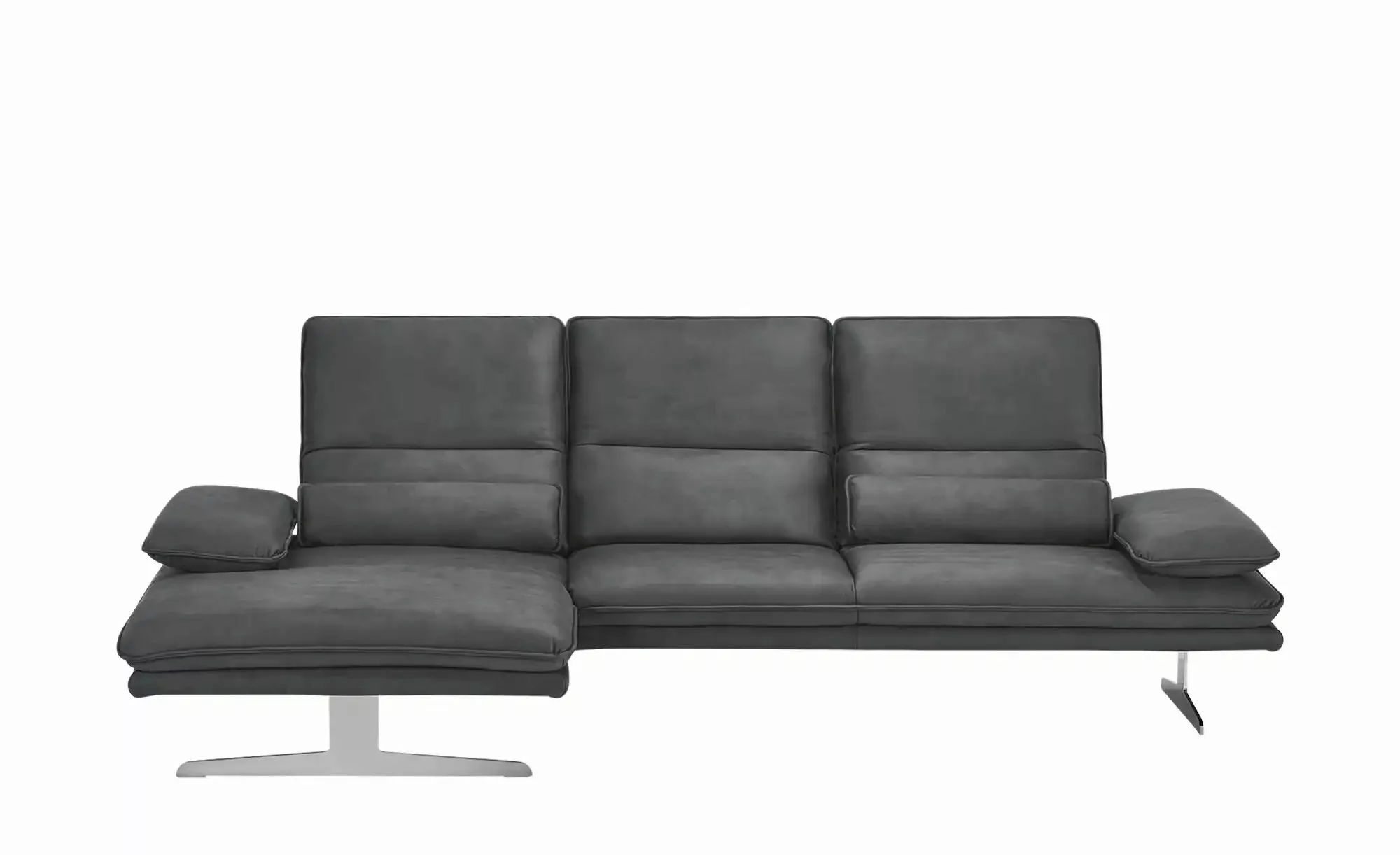 W.SCHILLIG Ecksofa aus Mikrofaser Broadway ¦ grau ¦ Maße (cm): B: 291 H: 94 günstig online kaufen