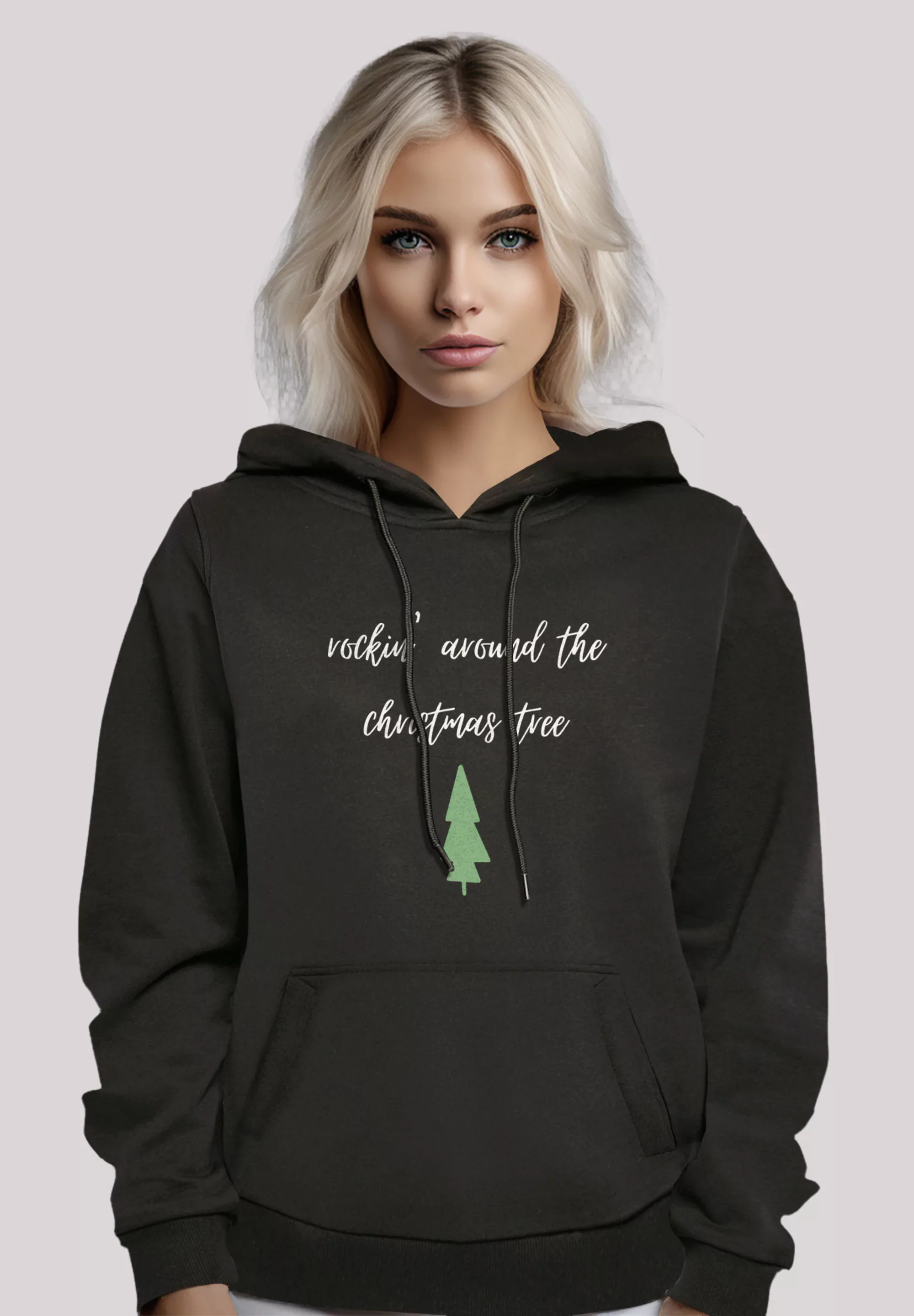 F4NT4STIC Kapuzenpullover "Rockin around the Christmas Weihnachten tree", P günstig online kaufen