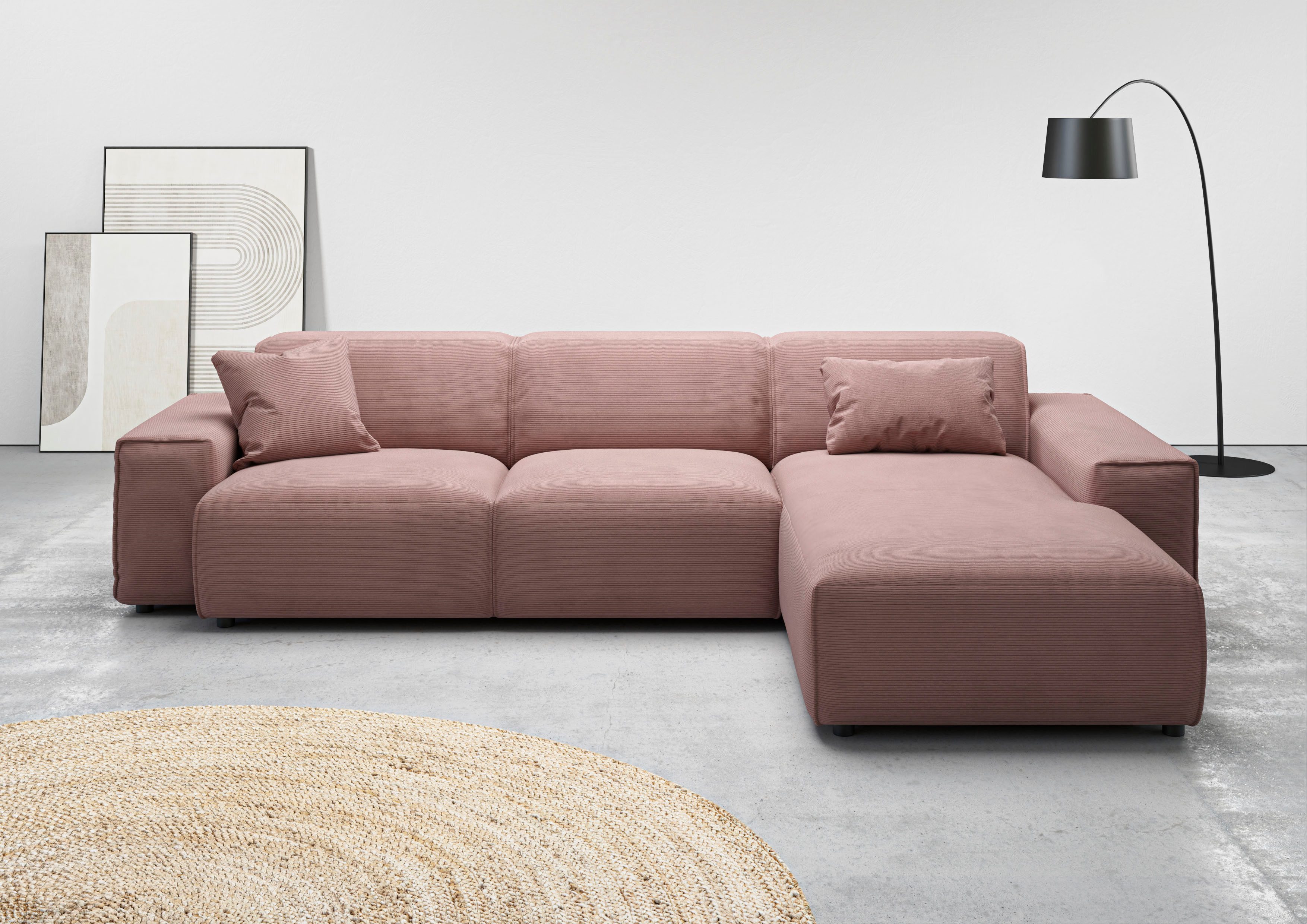 andas Ecksofa "Glimminge auch in Breitcord, Feincord, Bouclé + Easy care-Be günstig online kaufen