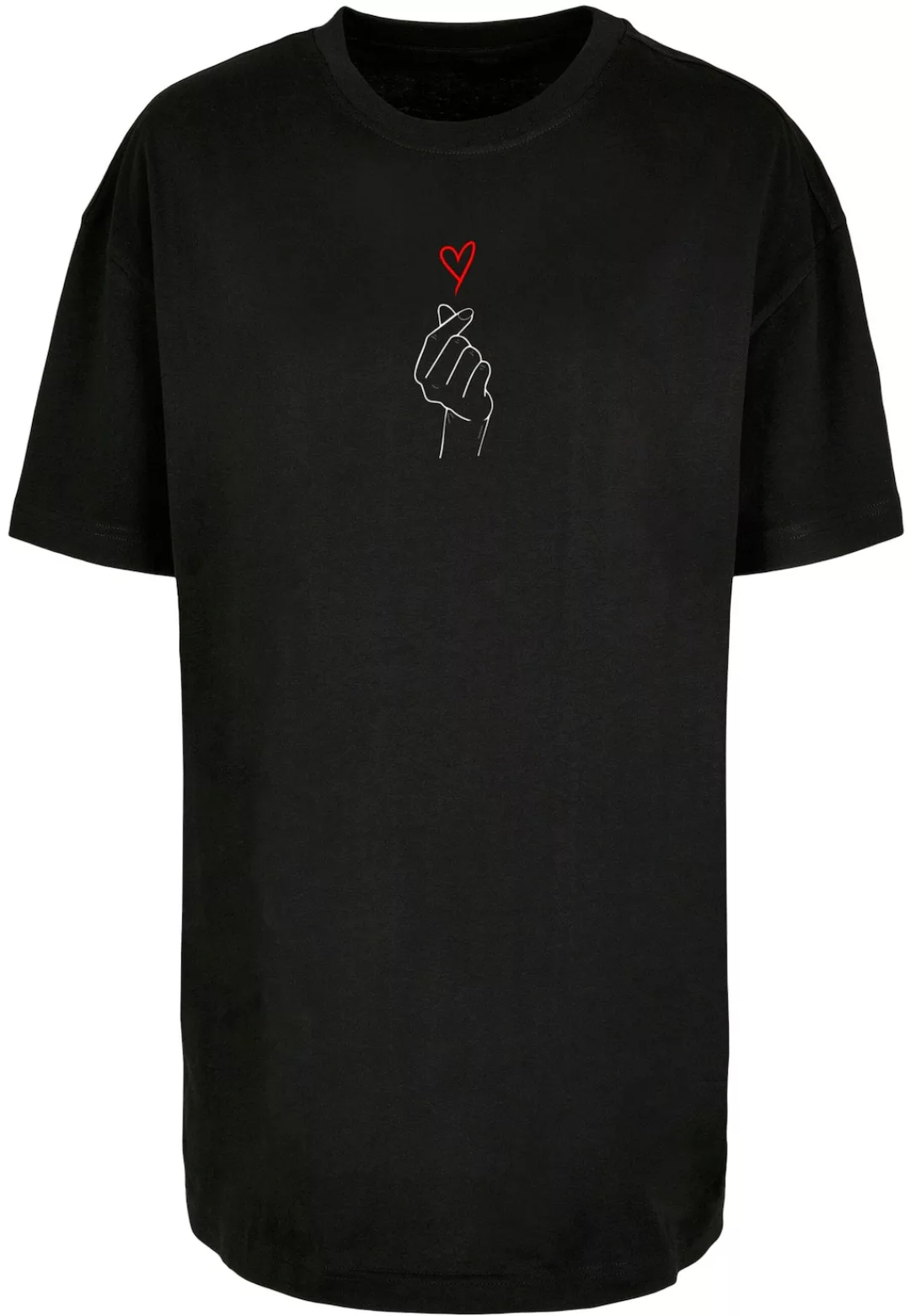 Merchcode T-Shirt "Merchcode Damen Ladies K Heart Oversized Boyfriend Tee" günstig online kaufen