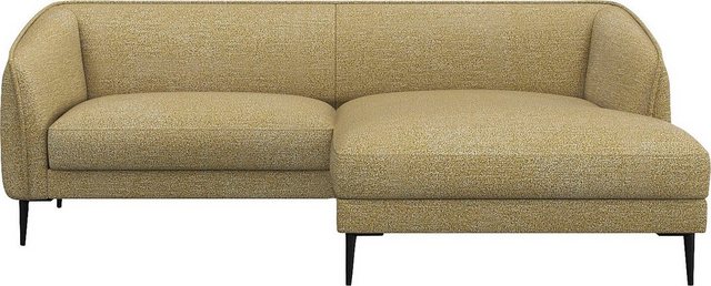 FLEXLUX Ecksofa "Belle Designsofa, bequem durch Kaltschaum im Sitz, L-Form" günstig online kaufen