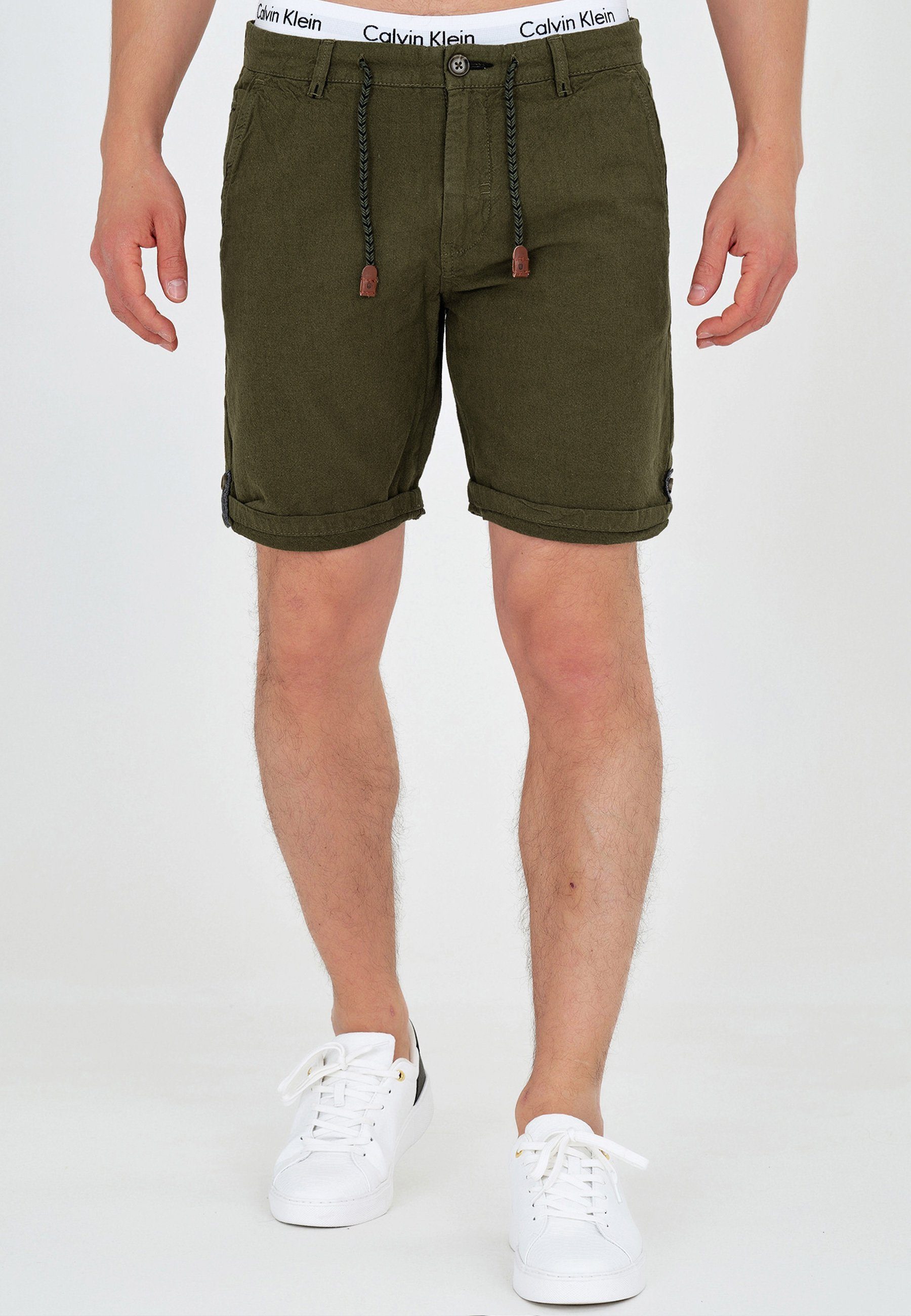 Indicode Chinoshorts Beauvals,elastischem Bund mit Kordelzug, günstig online kaufen