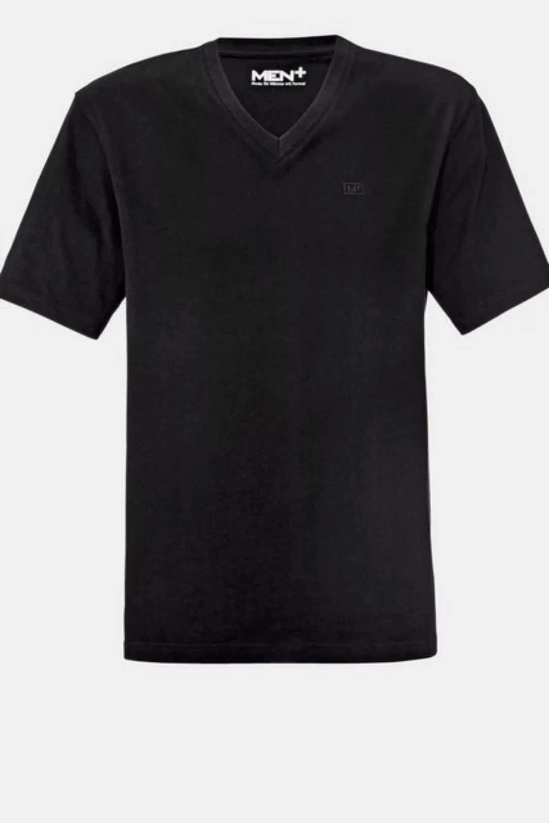 Men Plus T-Shirt Men+ T-Shirt Halbarm V-Ausschnitt günstig online kaufen