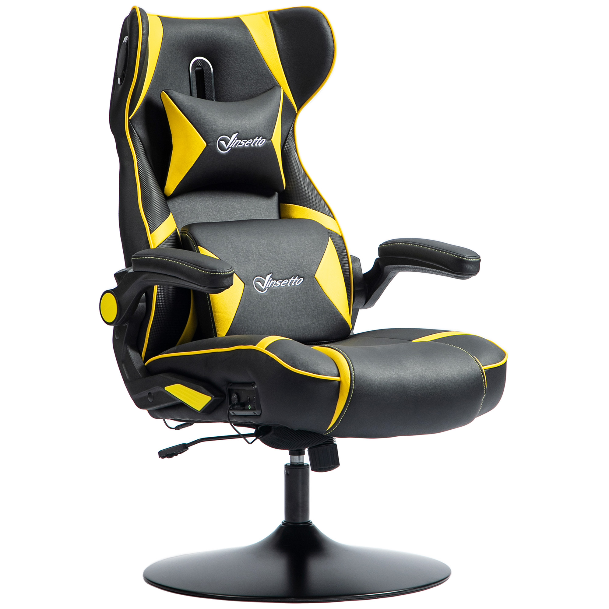 Vinsetto Gaming Stuhl mit Wippen- und Schkelfunktion, ergonomischer Compute günstig online kaufen