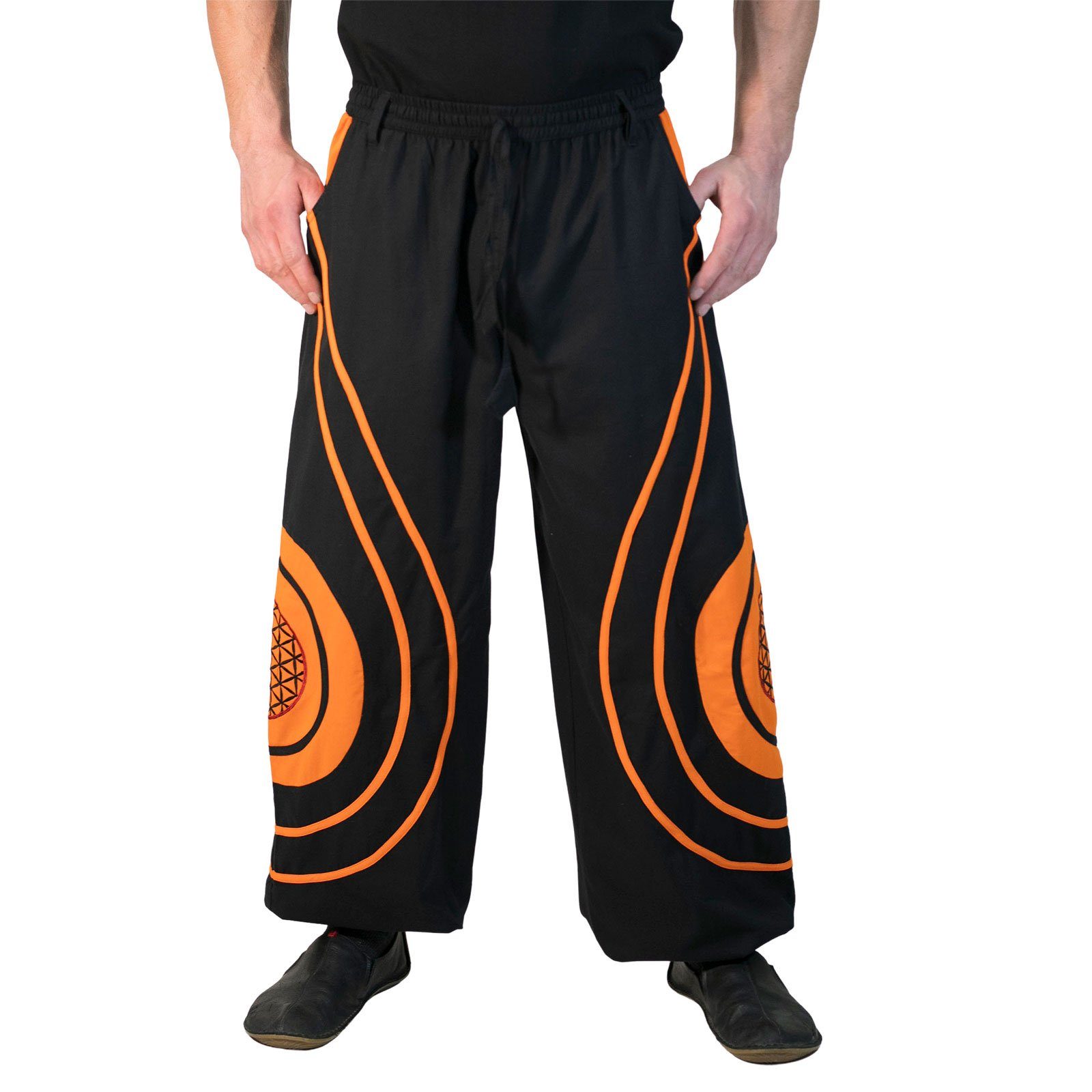 KUNST UND MAGIE Haremshose Hose Blume günstig online kaufen