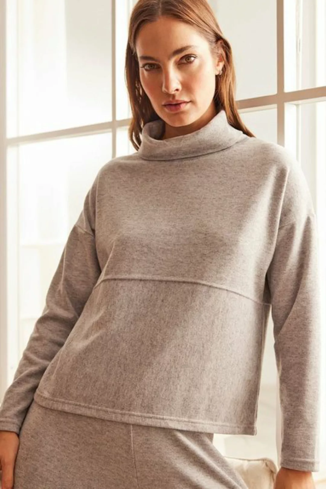 Ysabel Mora Sweater Loungewear 38 grau günstig online kaufen
