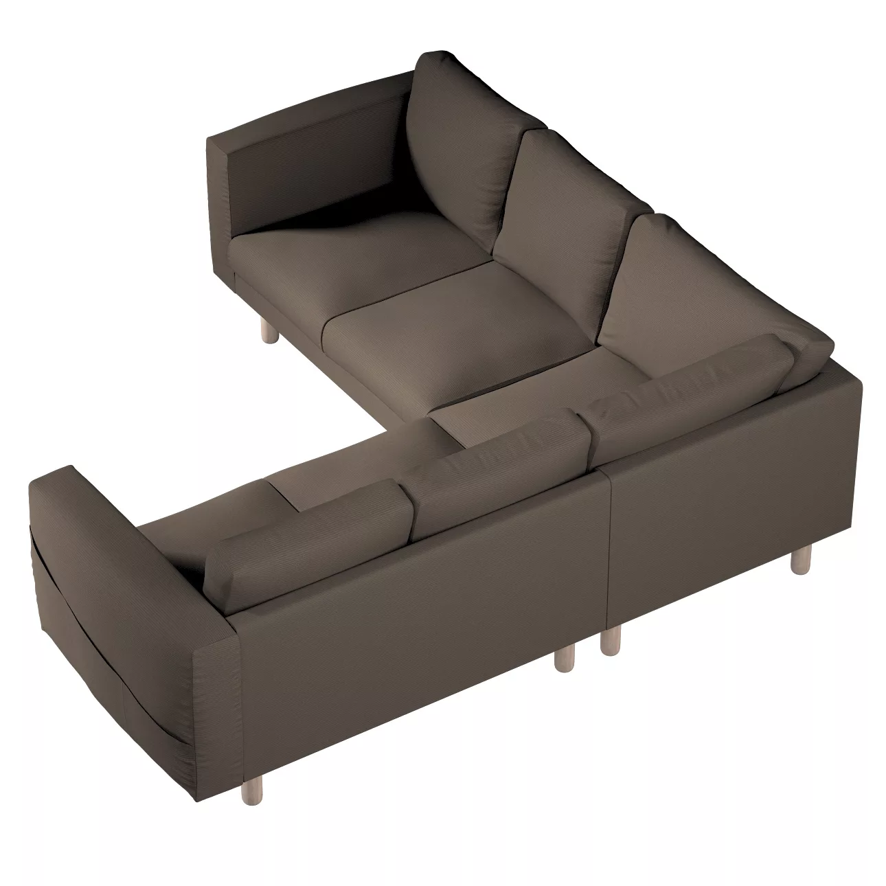 Bezug für Norsborg 4-Sitzer Ecksofa, braun, Norsborg 4-Sitzer Ecksofabezug, günstig online kaufen