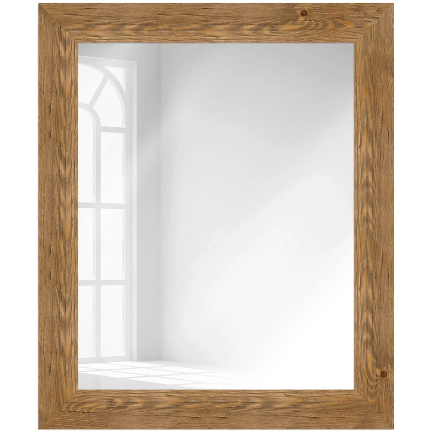 WANDStyle Wandspiegel H780 aus Massivholz in Eiche-Optik 50 x 70 cm im Stil günstig online kaufen