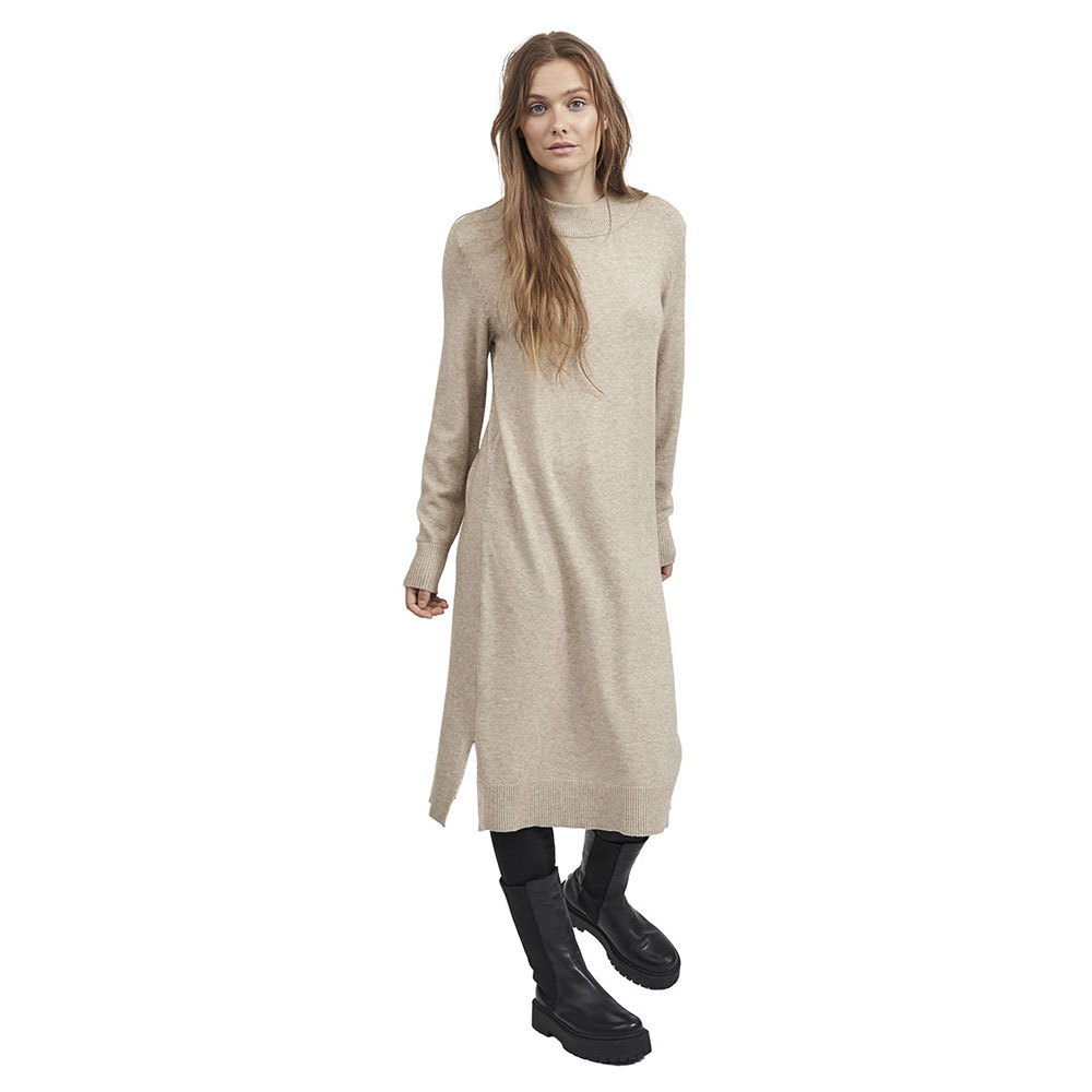 Vila Strickkleid VIRIL CREW NECK L/S MIDI DRESS - NOOS günstig online kaufen