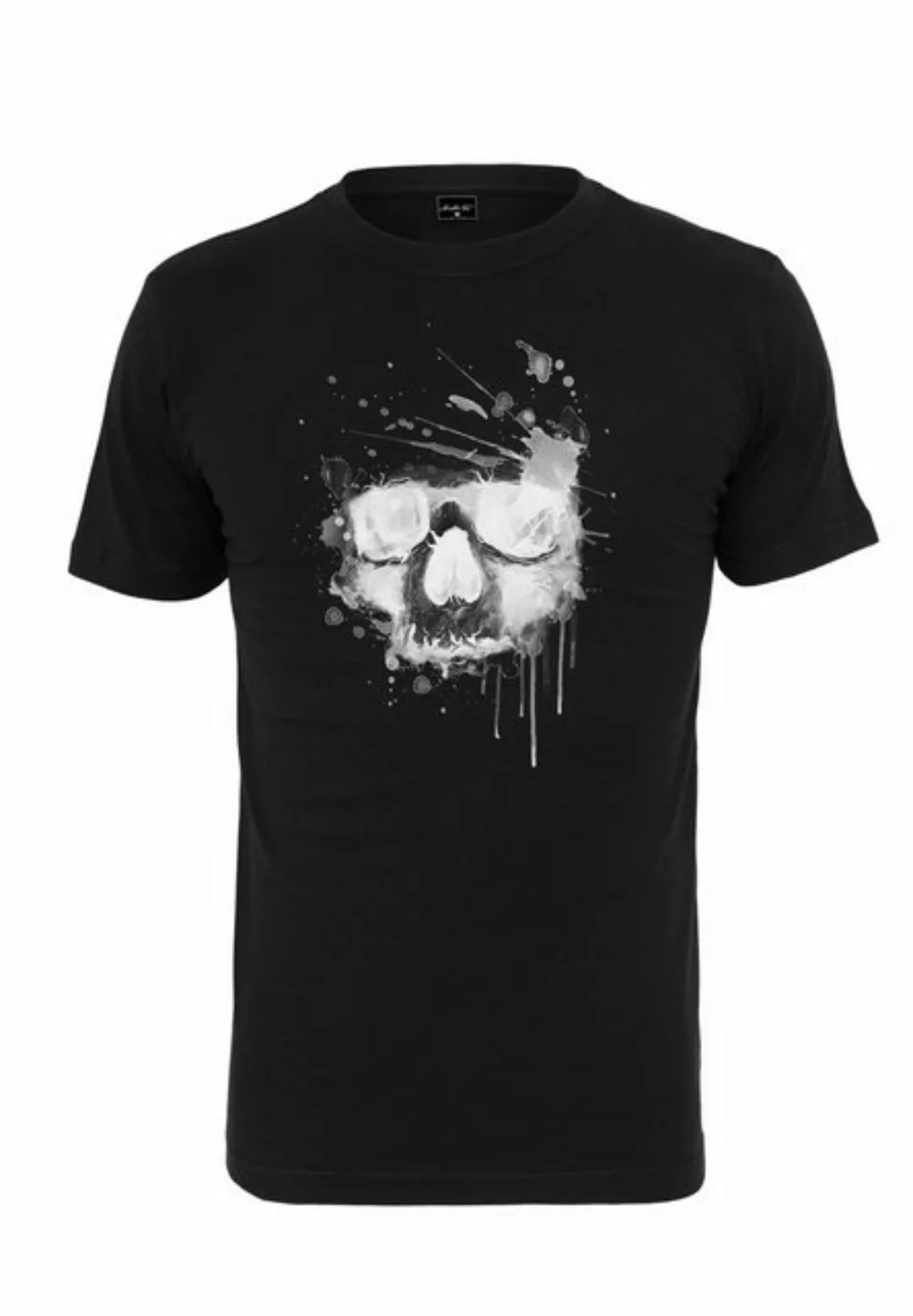 MisterTee T-Shirt MisterTee Herren Waterpaint Skull Tee (1-tlg) günstig online kaufen
