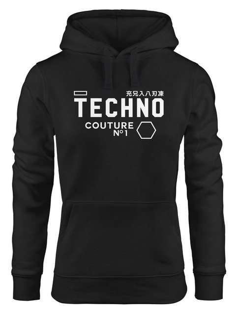 Neverless Hoodie Techno Kapuzen-Pullover Hoodie Damen Neverless® günstig online kaufen