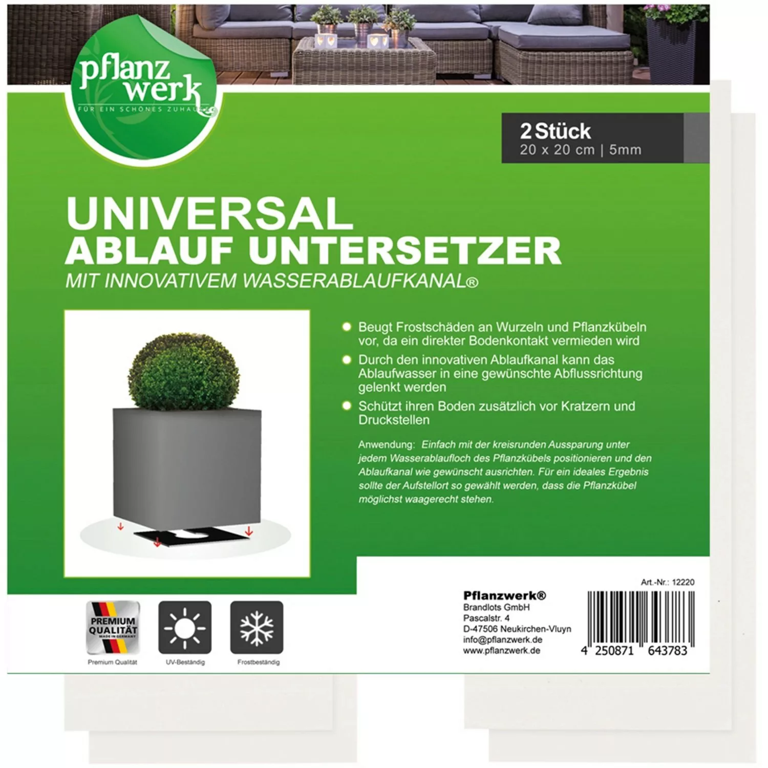 Pflanzwerk® Pflanzkübel Untersetzer 2er-Set günstig online kaufen