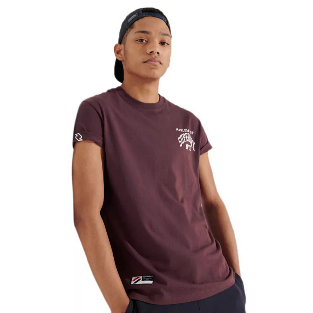 Superdry Varsity Arch Mini Kurzarm T-shirt M Dark Charcoal Marl günstig online kaufen