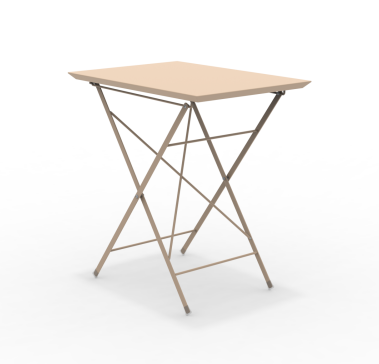 STEP - Faltbarer Gartentisch 70x50 cm beige günstig online kaufen