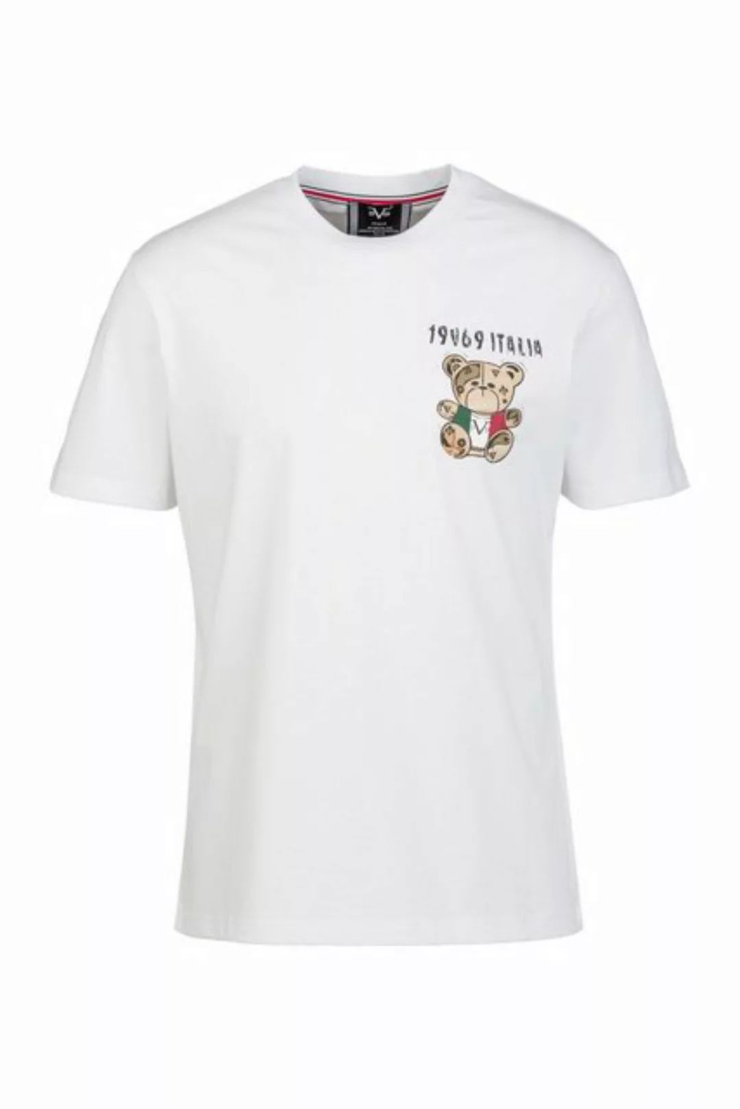 19V69 ITALIA T-Shirt RAFAEL ITALIAN TEDDY mit kleinem Teddypatch günstig online kaufen