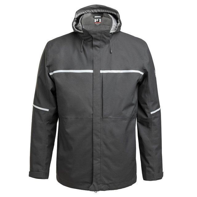 Qualitex Workwear Hardshelljacke wetterfeste Reflex-Regenjacke mit justierb günstig online kaufen