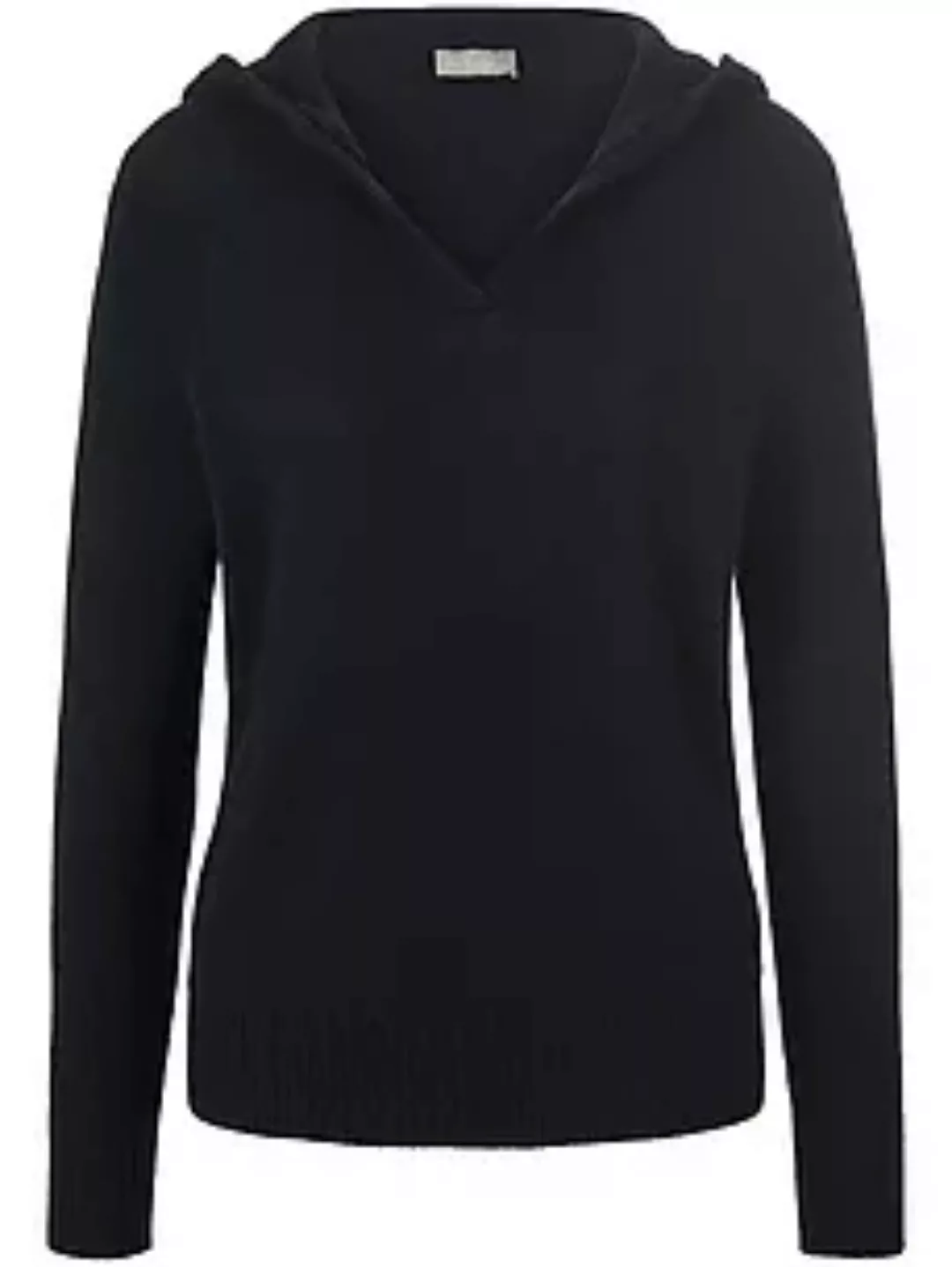 Kapuzen-Pullover aus 100% Kaschmir include schwarz günstig online kaufen