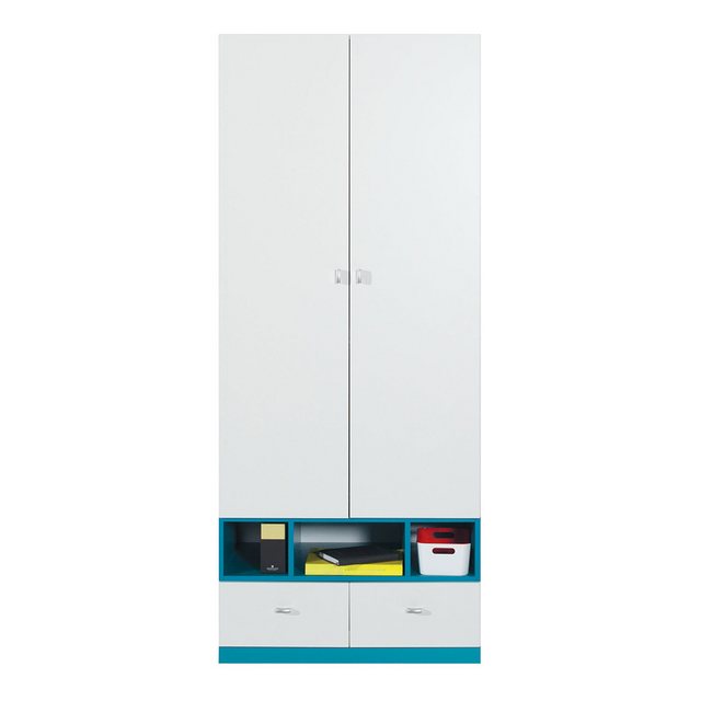 Lomadox Kleiderschrank MIJAS-133 Schrank mit Kleiderstange modern in weiß m günstig online kaufen