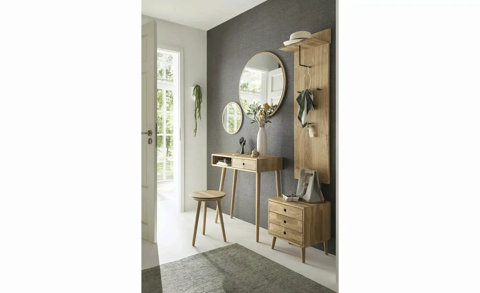 Garderobenpaneel   Malchin  ¦ holzfarben ¦ Massivholz ¦ Maße (cm): B: 42 H: günstig online kaufen