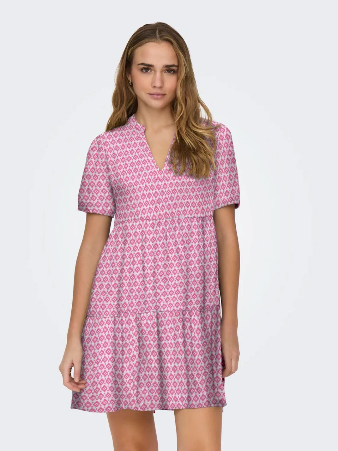 ONLY Sommerkleid "ONLNORA S/S LOOSE DRESS PTM", mit Volant günstig online kaufen