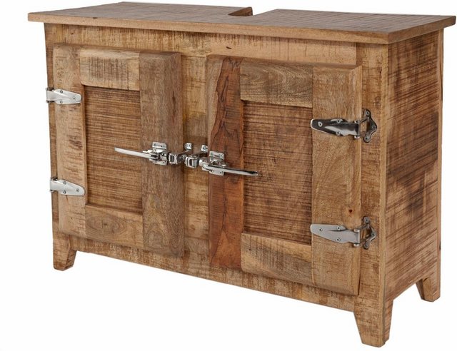 SIT Waschbeckenunterschrank "Frigo", Mangoholz im Antik-Look mit Kühlschran günstig online kaufen