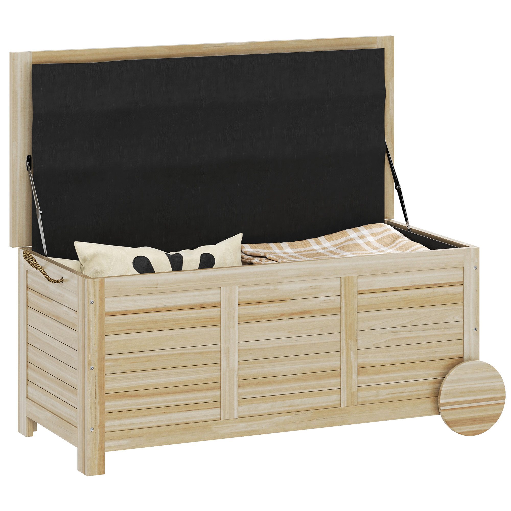 Outsunny Gartenbox mit Rollen, wetterfest, UV-beständig günstig online kaufen