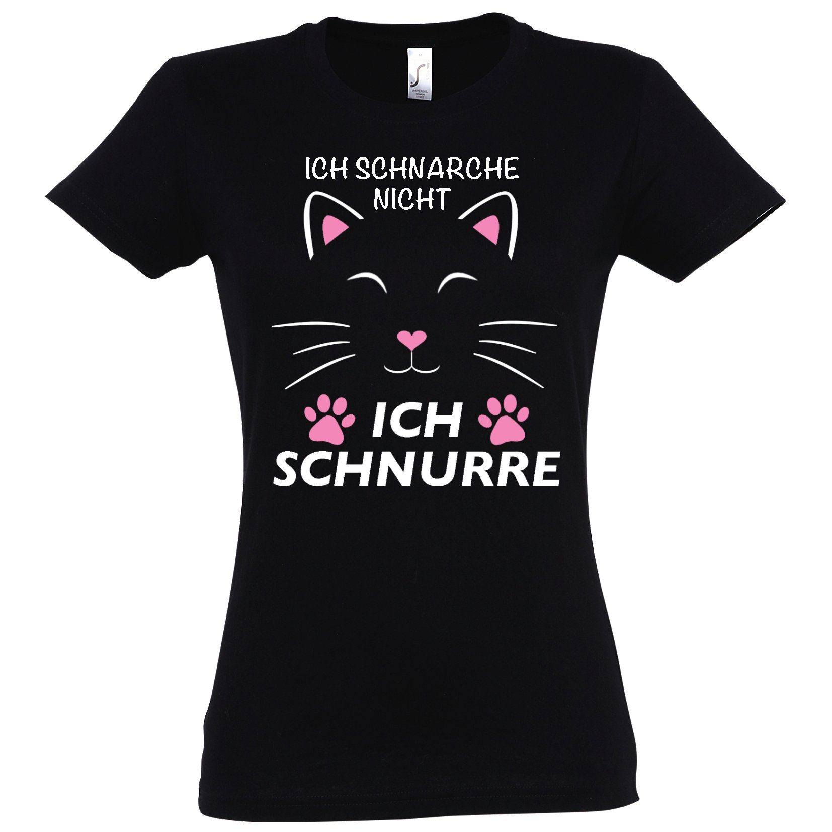Youth Designz Print-Shirt Schnarchen Schnurren Katze günstig online kaufen