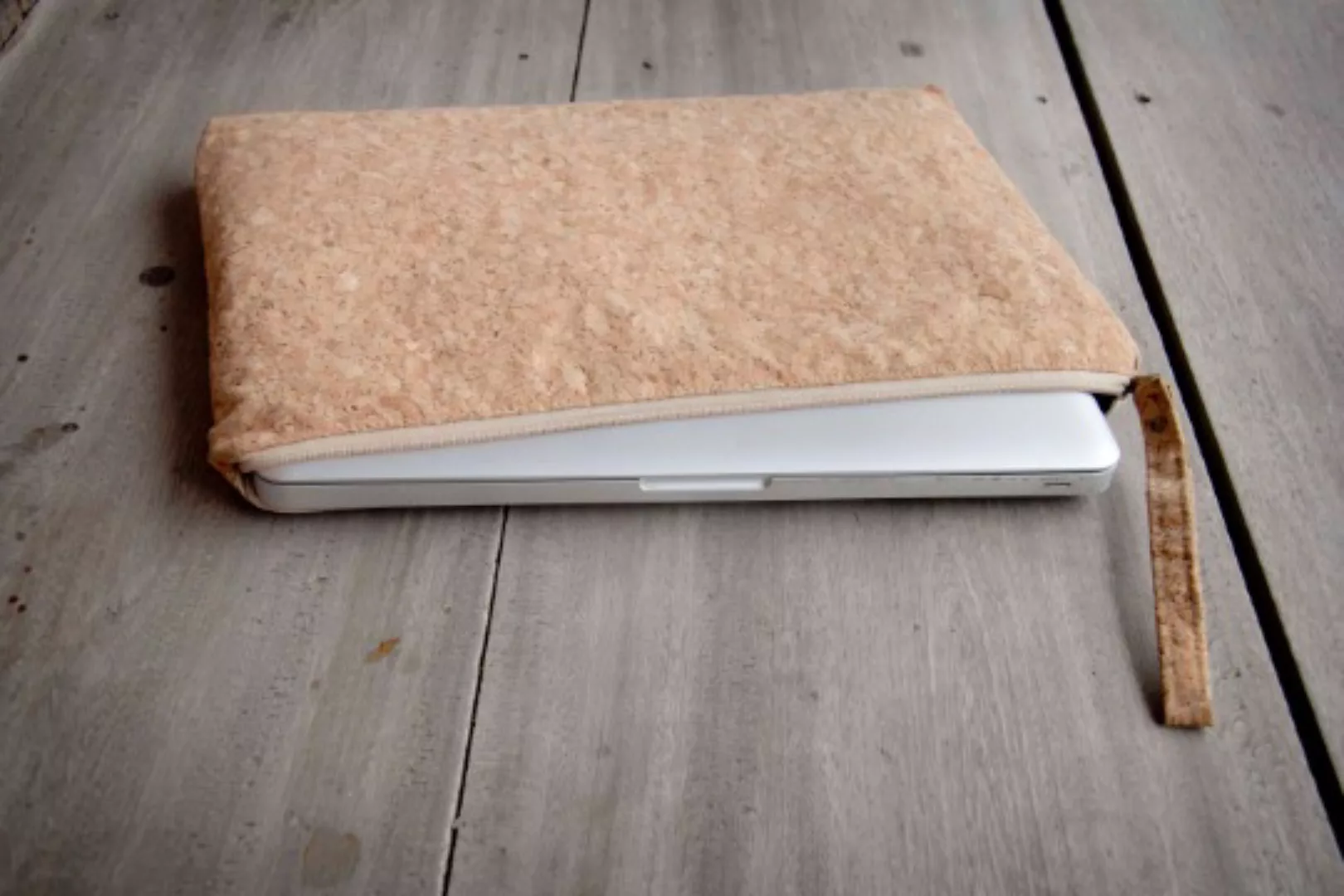 Laptop Hülle 15 " - 16 " Zoll Aus Kork, Handgemachtes Macbook Case, Vegane günstig online kaufen