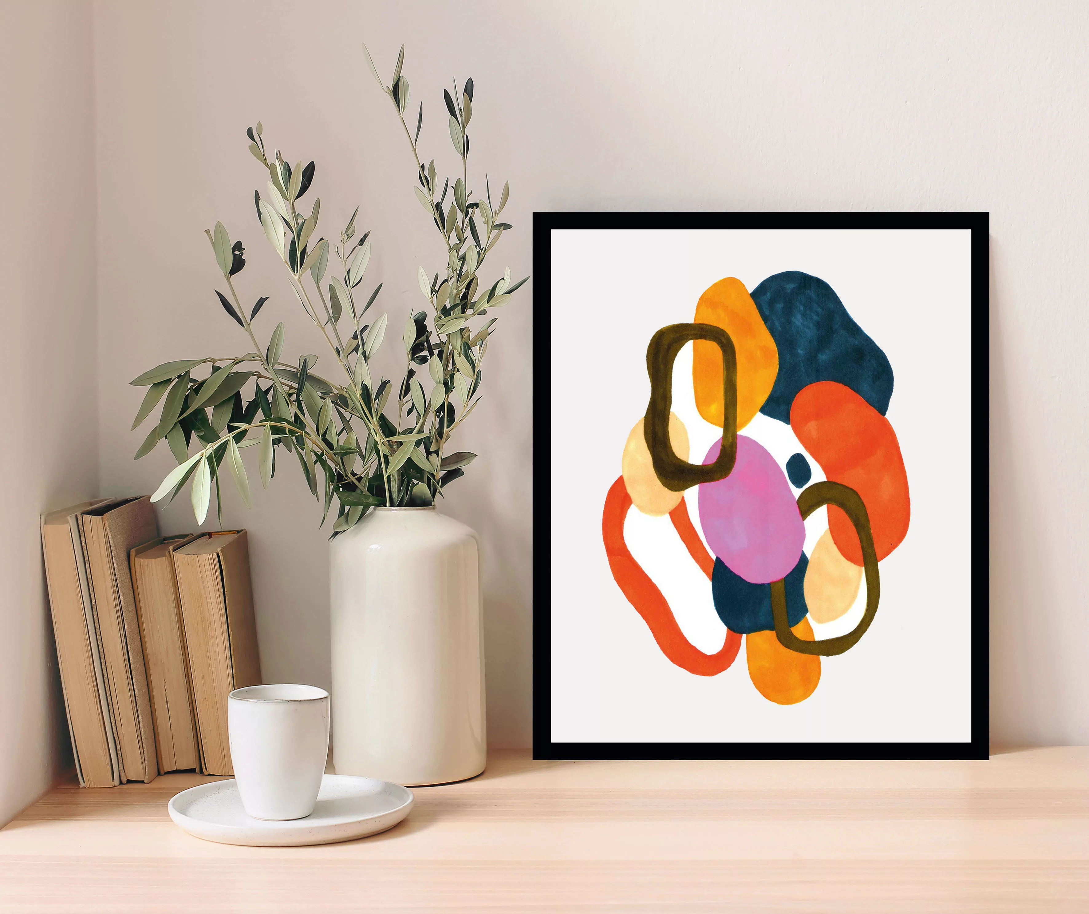 queence Bild »Joko«, Abstrakt-Kunst-Gemälde-Figuren-Modern, (1 St.), HD Pre günstig online kaufen