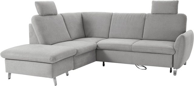 sit&more Ecksofa "Santo L-Form", mit Federkern, wahlweise mit Bettfunktion günstig online kaufen