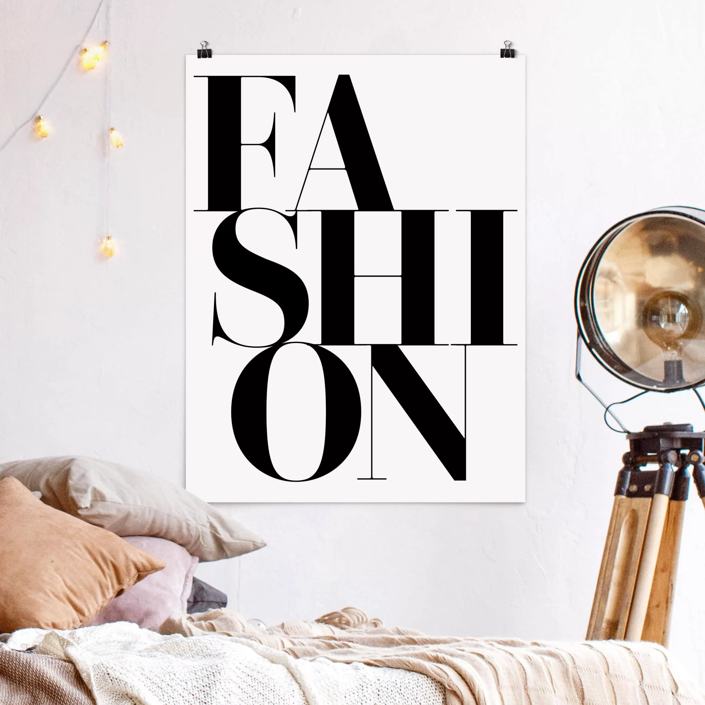 Poster Spruch - Hochformat FASHION günstig online kaufen