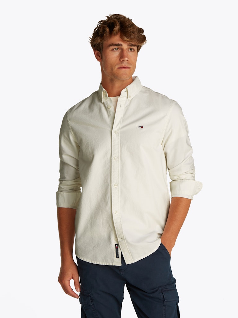 Tommy Jeans Langarmhemd "TJM REG OXFORD SHIRT EXT", Mit Rundhalsausschnitt günstig online kaufen