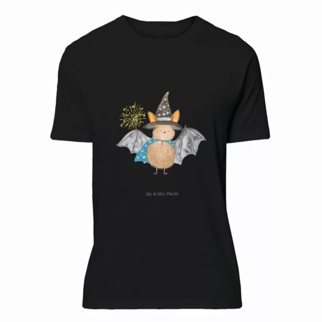 Mr. & Mrs. Panda T-Shirt Fledermaus Zauberer - Schwarz - Geschenk, Junggese günstig online kaufen