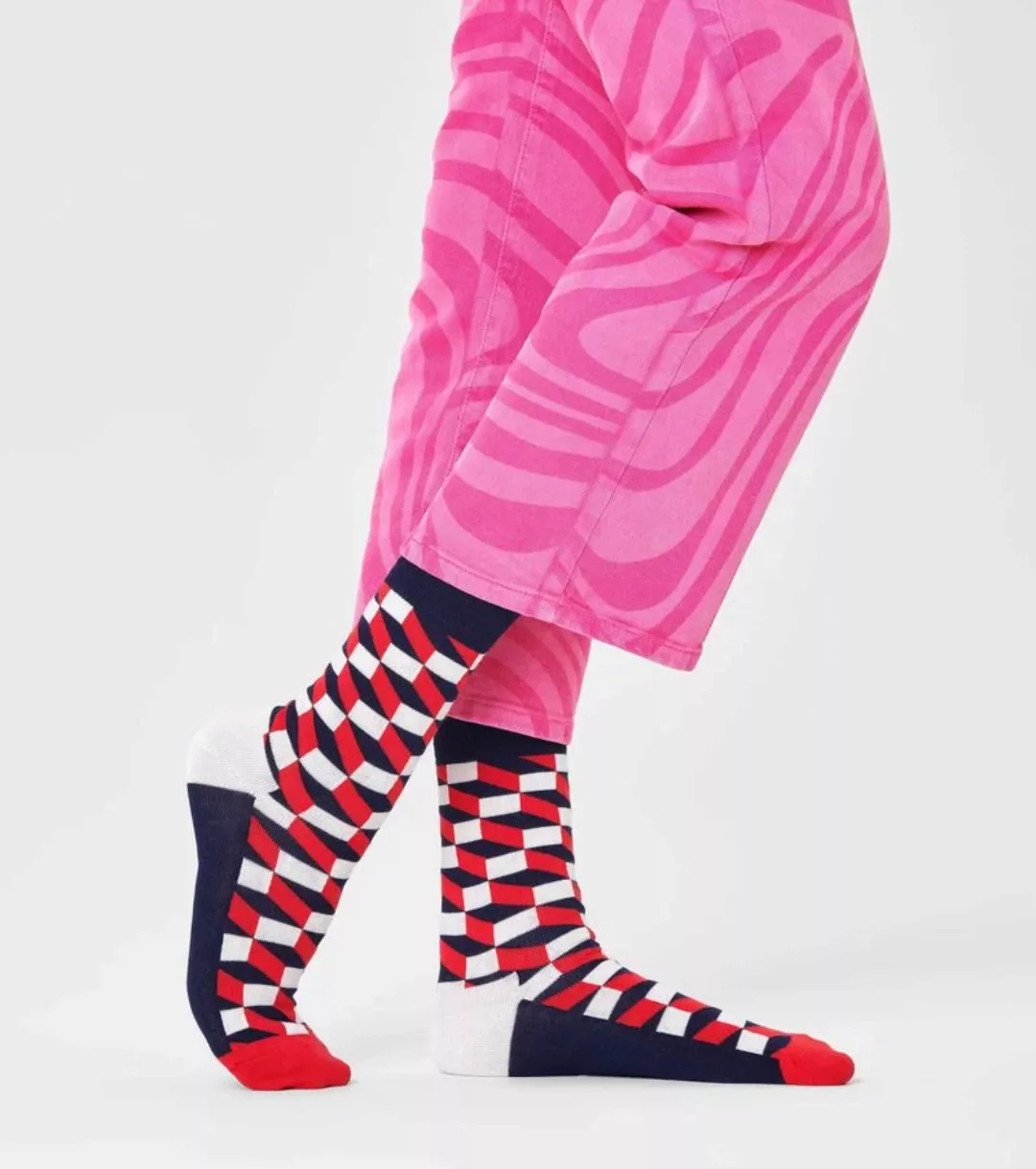 Happy Socks Socken Rote Blöcke - Größe 41-46 günstig online kaufen