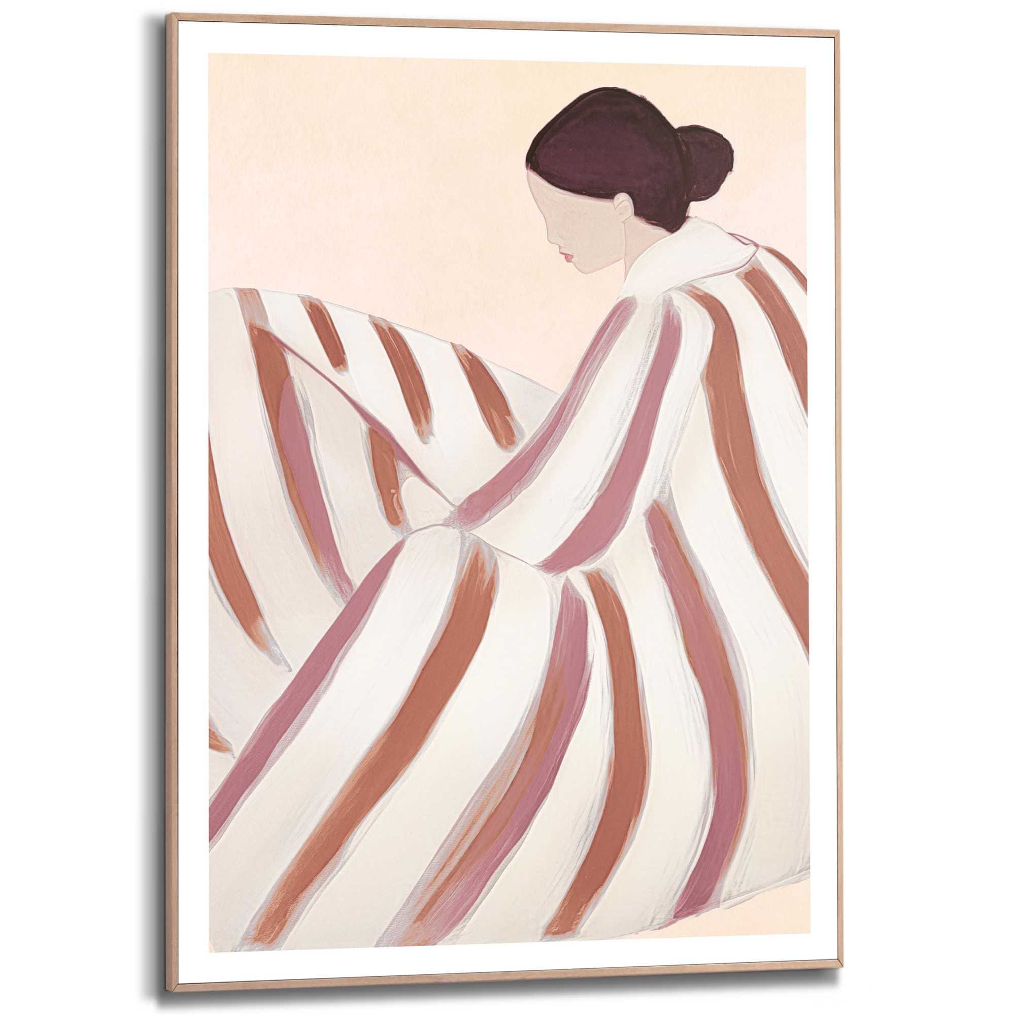 Reinders Bild mit Rahmen "Striped Figure" günstig online kaufen