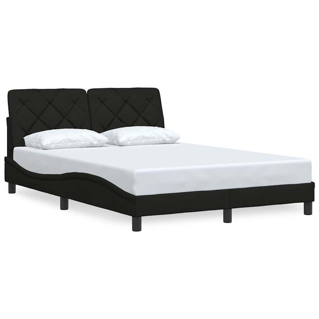 vidaXL Bett Bettgestell ohne Matratze Schwarz 120x200 cm Stoff günstig online kaufen