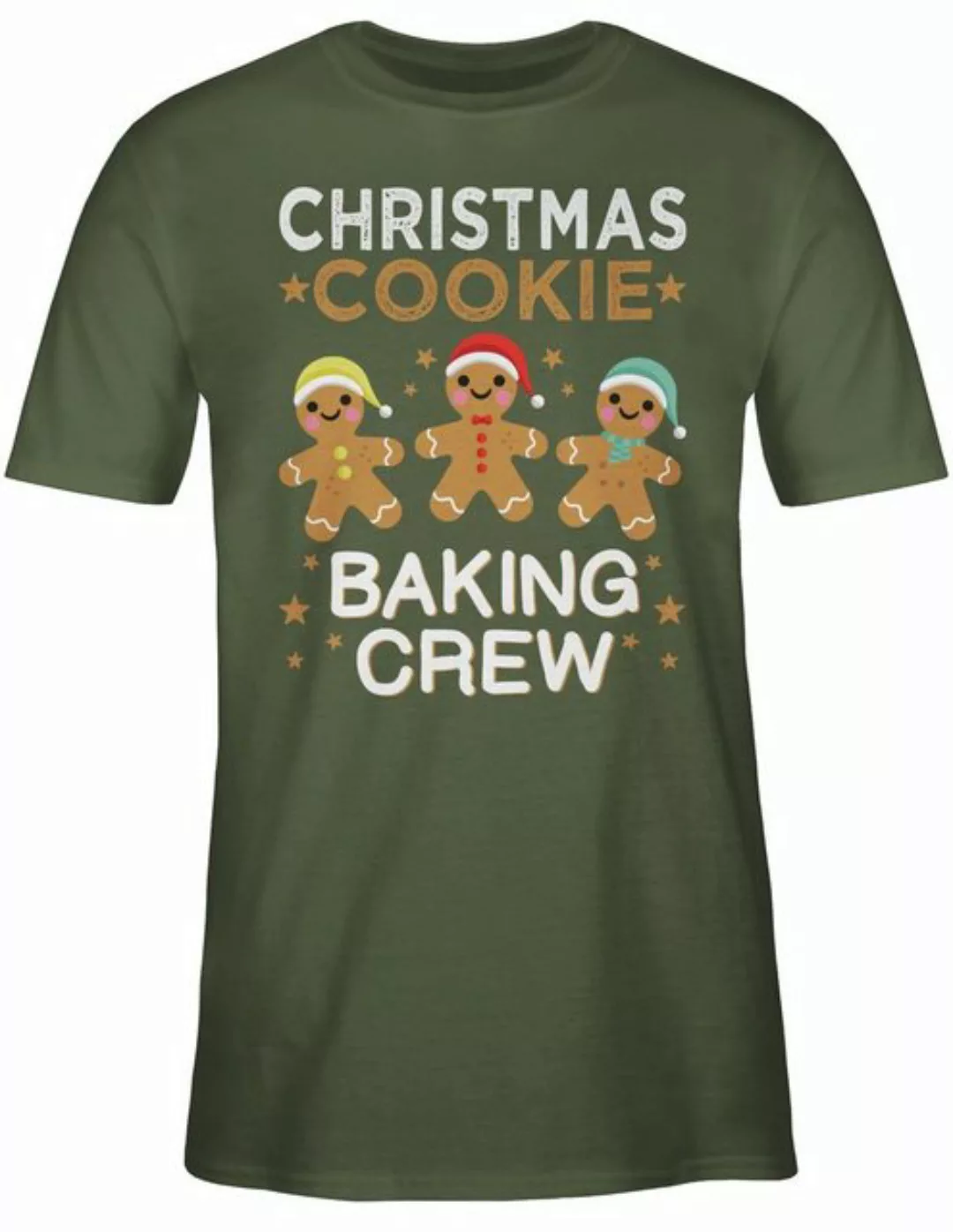 Shirtracer T-Shirt Christmas Cookie Baking Crew Lebkuchenmännchen Weihachte günstig online kaufen