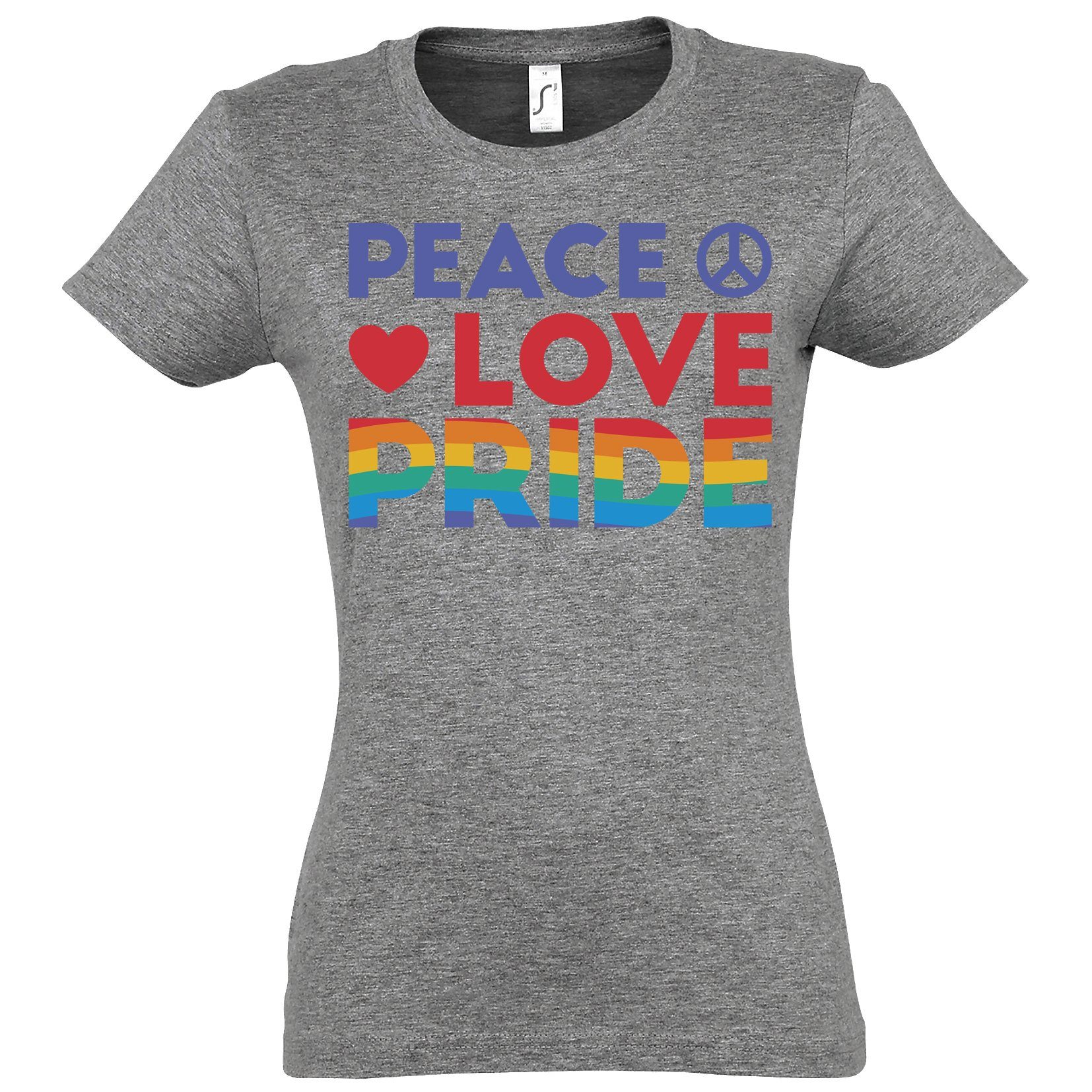 Youth Designz T-Shirt Peace Love Pride günstig online kaufen