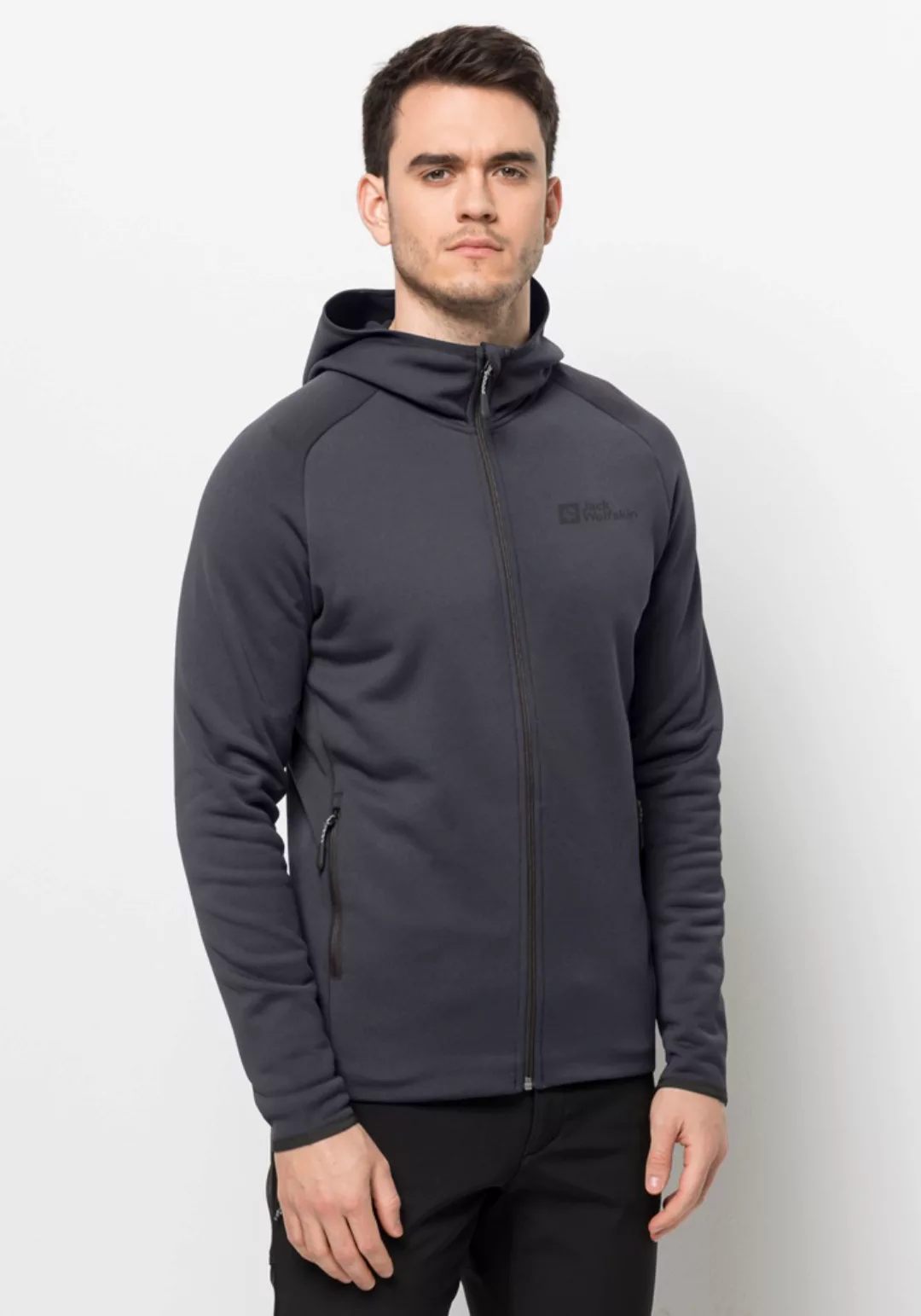 Jack Wolfskin Fleecejacke "BAISELBERG HOODED FZ M", mit Kapuze günstig online kaufen