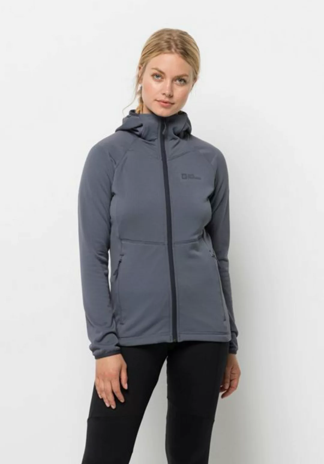 Jack Wolfskin Kapuzenfleecejacke "KOLBENBERG HOODED FZ W", mit Kapuze günstig online kaufen