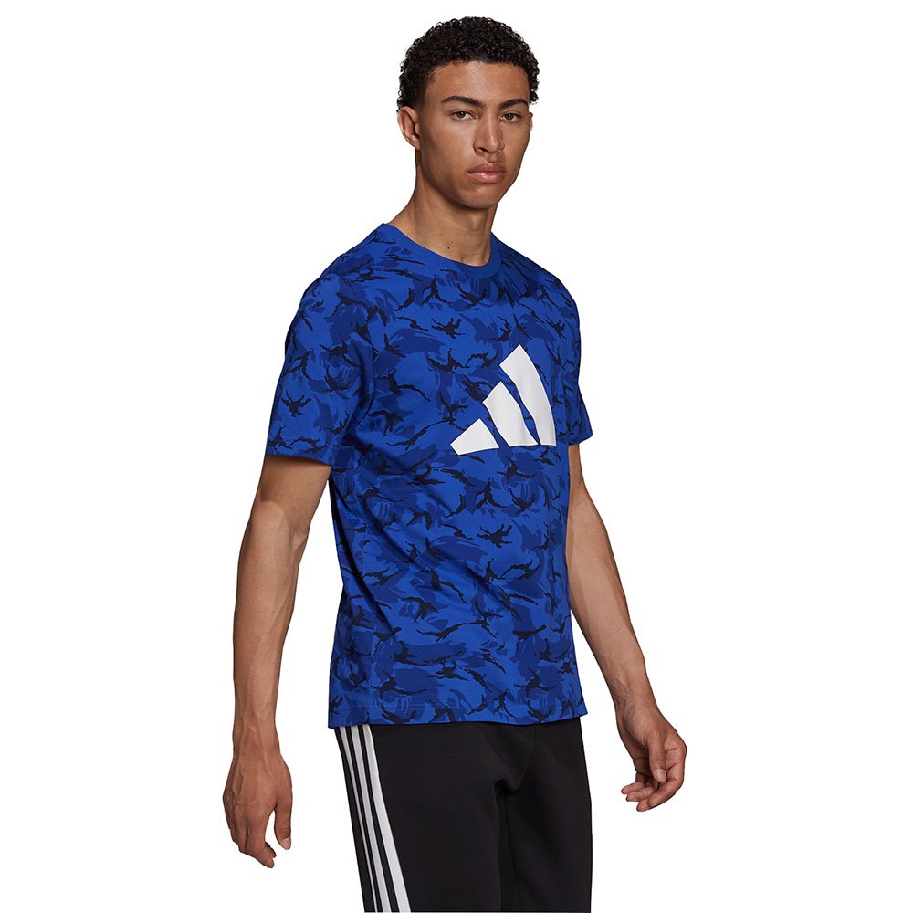 Adidas Fi Camo Kurzärmeliges T-shirt M Multicolor / Bold Blue günstig online kaufen