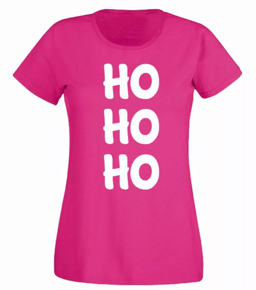 G-graphics T-Shirt HO HO HO Slim-fit Damen T-Shirt mit Weihnachtsmotiv günstig online kaufen