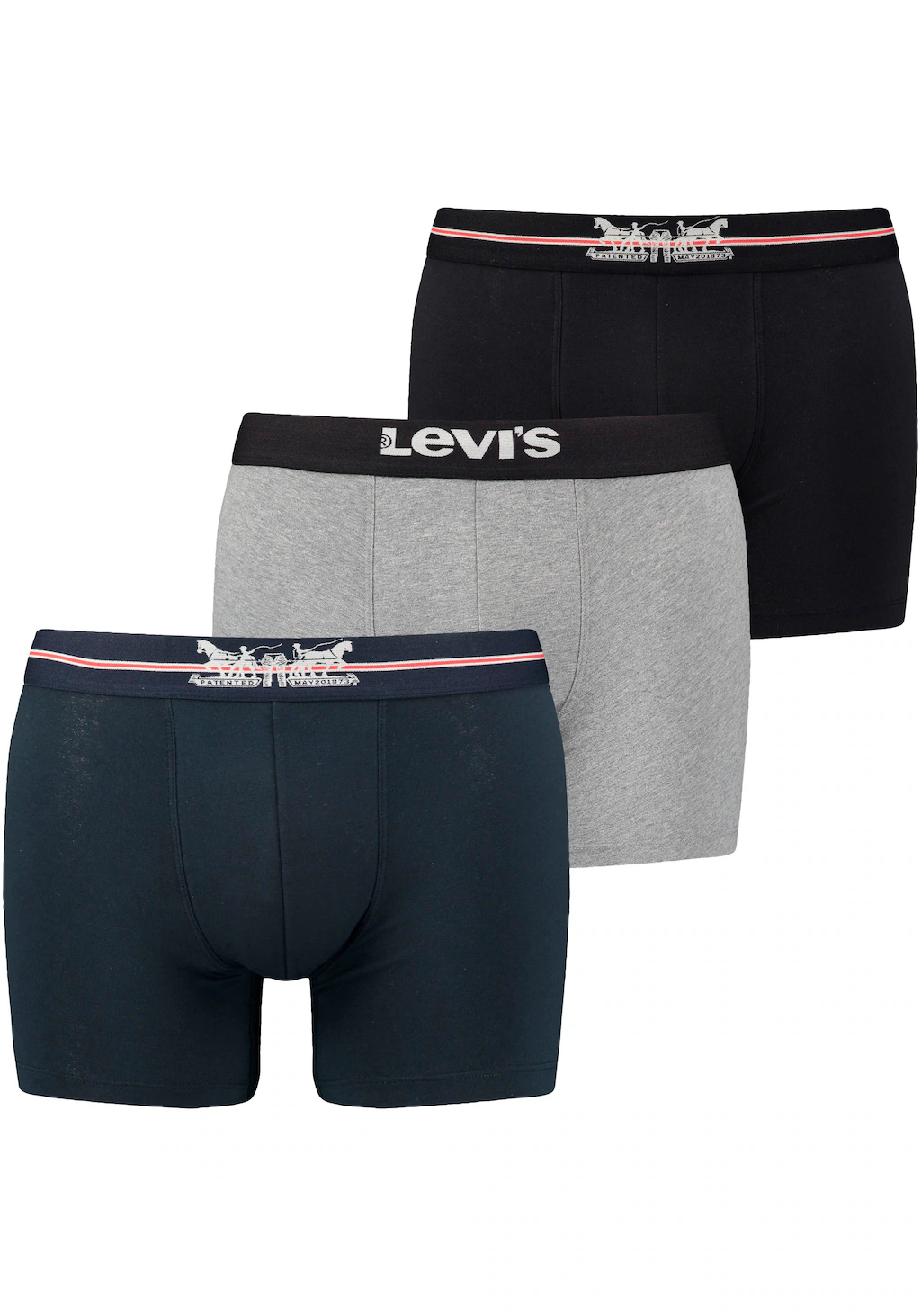 Levis Boxershorts, (Packung, 3er-Pack), mit breitem Logobund günstig online kaufen