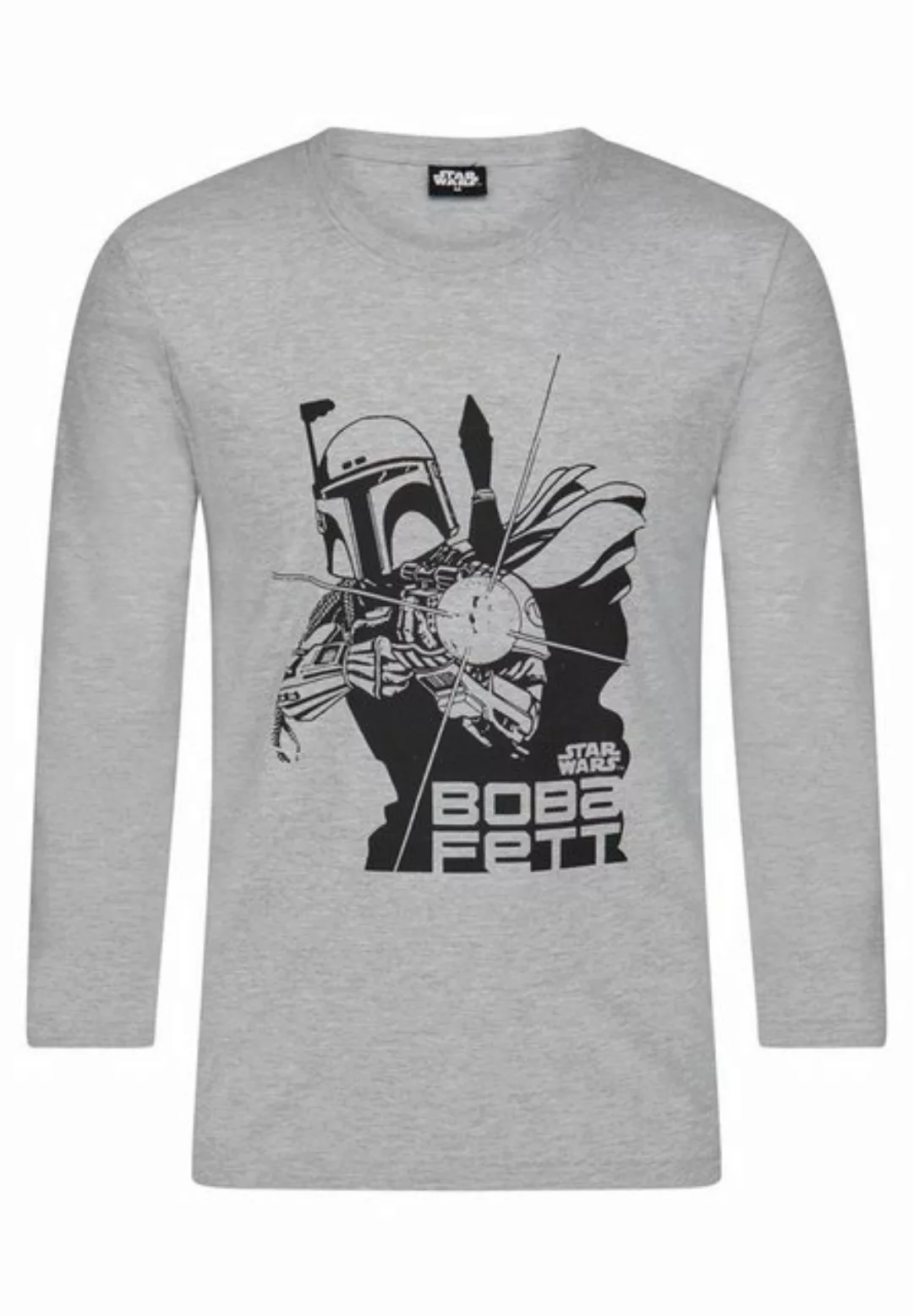 Star Wars Langarmshirt Star Wars Boba Fett Herren Langarm-Shirt Longsleeve günstig online kaufen