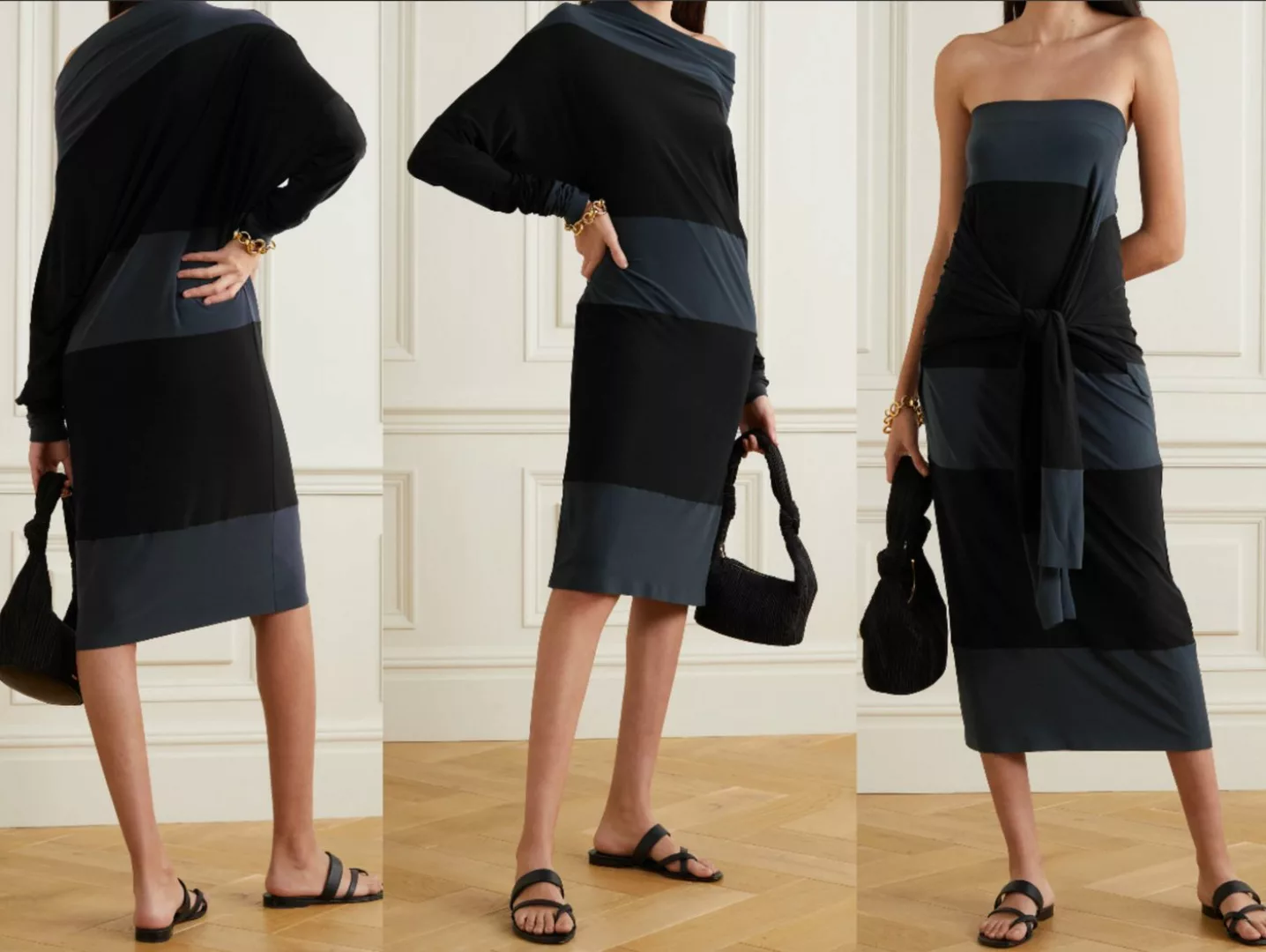 NORMA Midikleid NORMA KAMALI Wandelbares Kleid Stretch-Jersey Convertible T günstig online kaufen